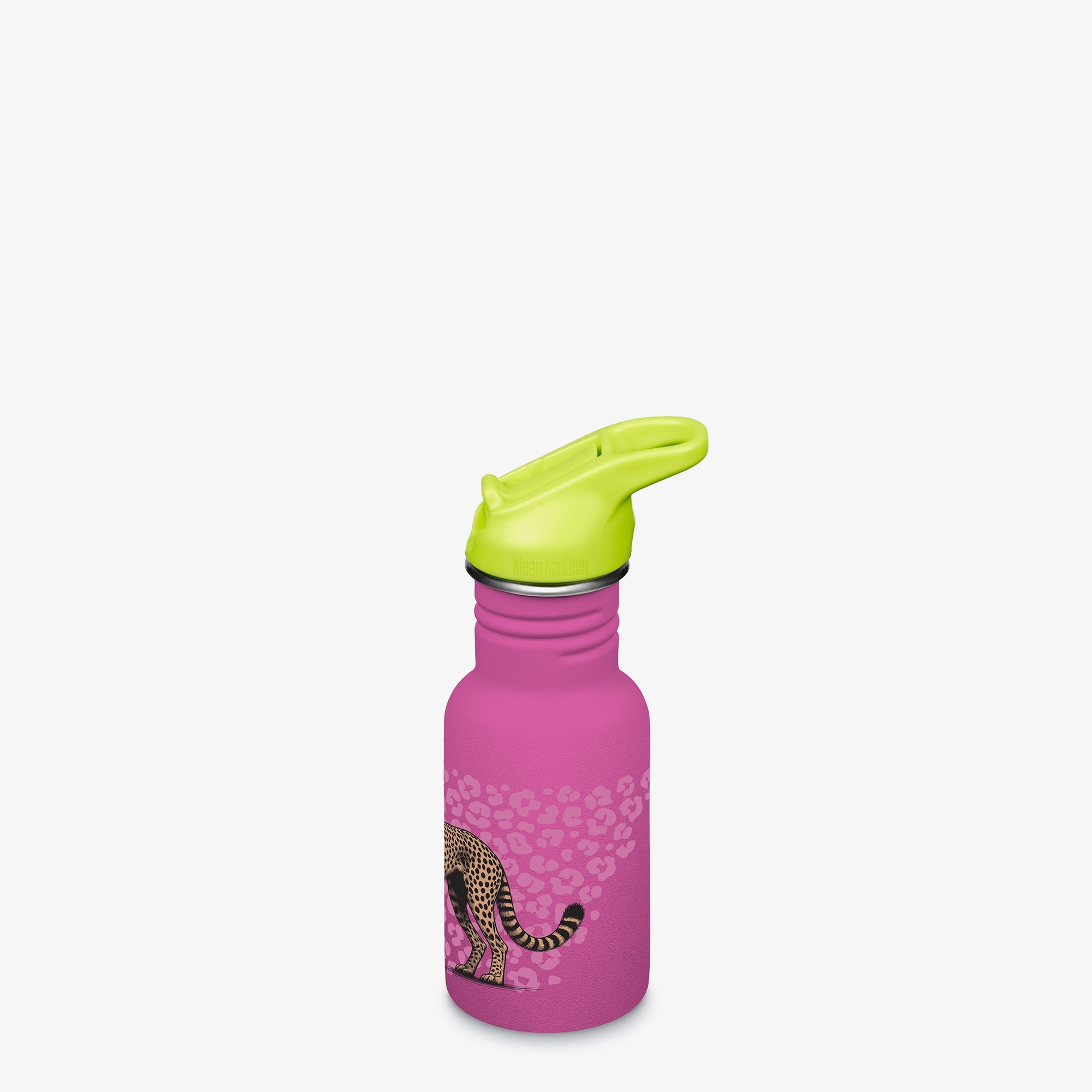 Klean Kanteen 12 oz Classic Kid's Water Bottle with Flip Seal Sport Cap and Straw