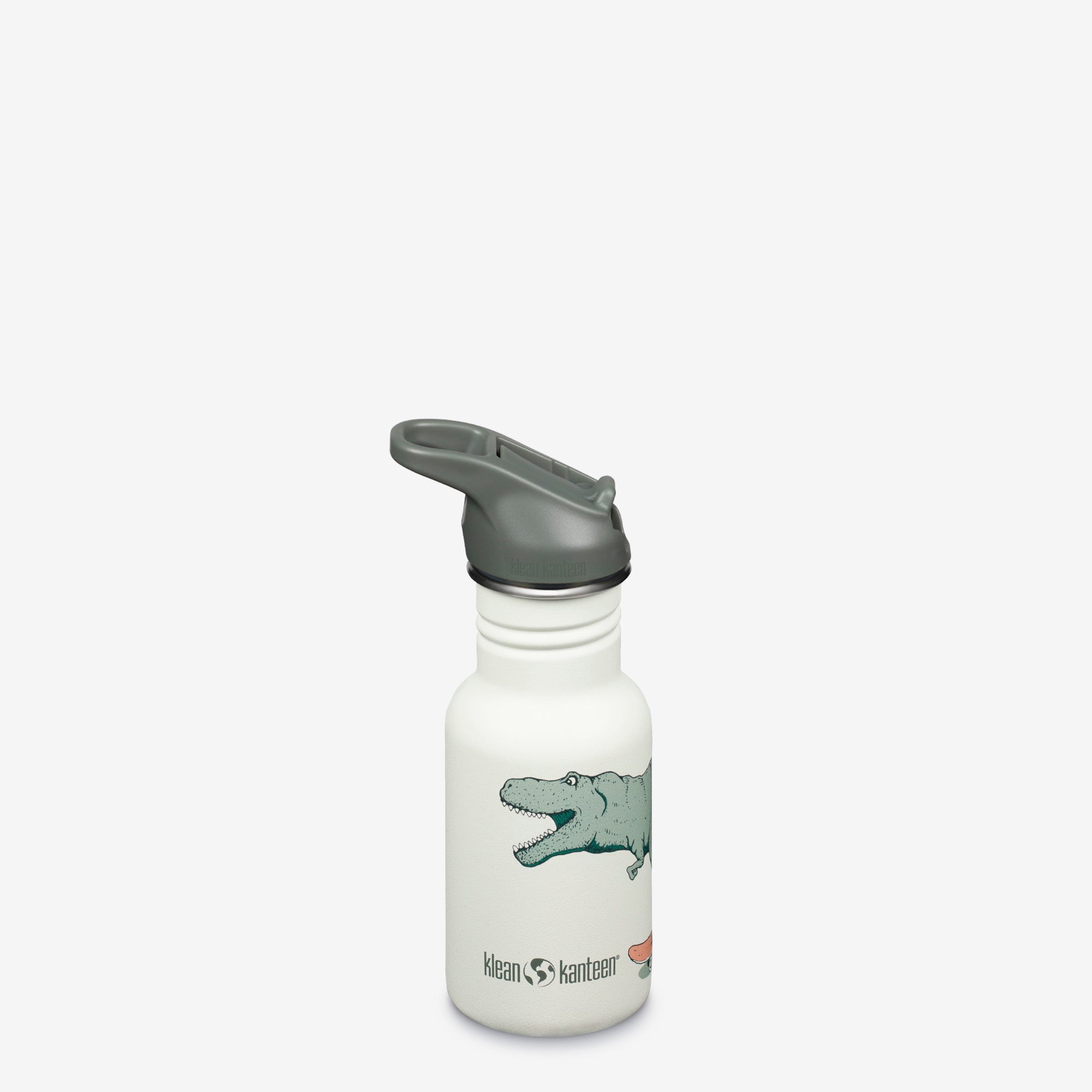 Klean Kanteen 12 oz Classic Kid's Water Bottle with Flip Seal Sport Cap and Straw