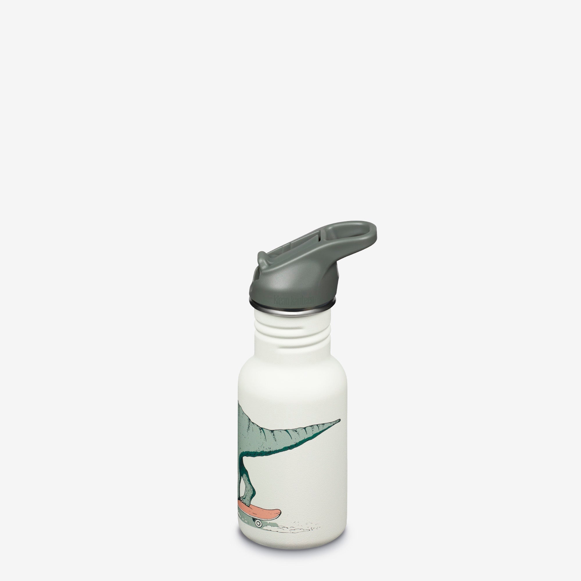 Klean Kanteen 12 oz Classic Kid's Water Bottle with Flip Seal Sport Cap and Straw