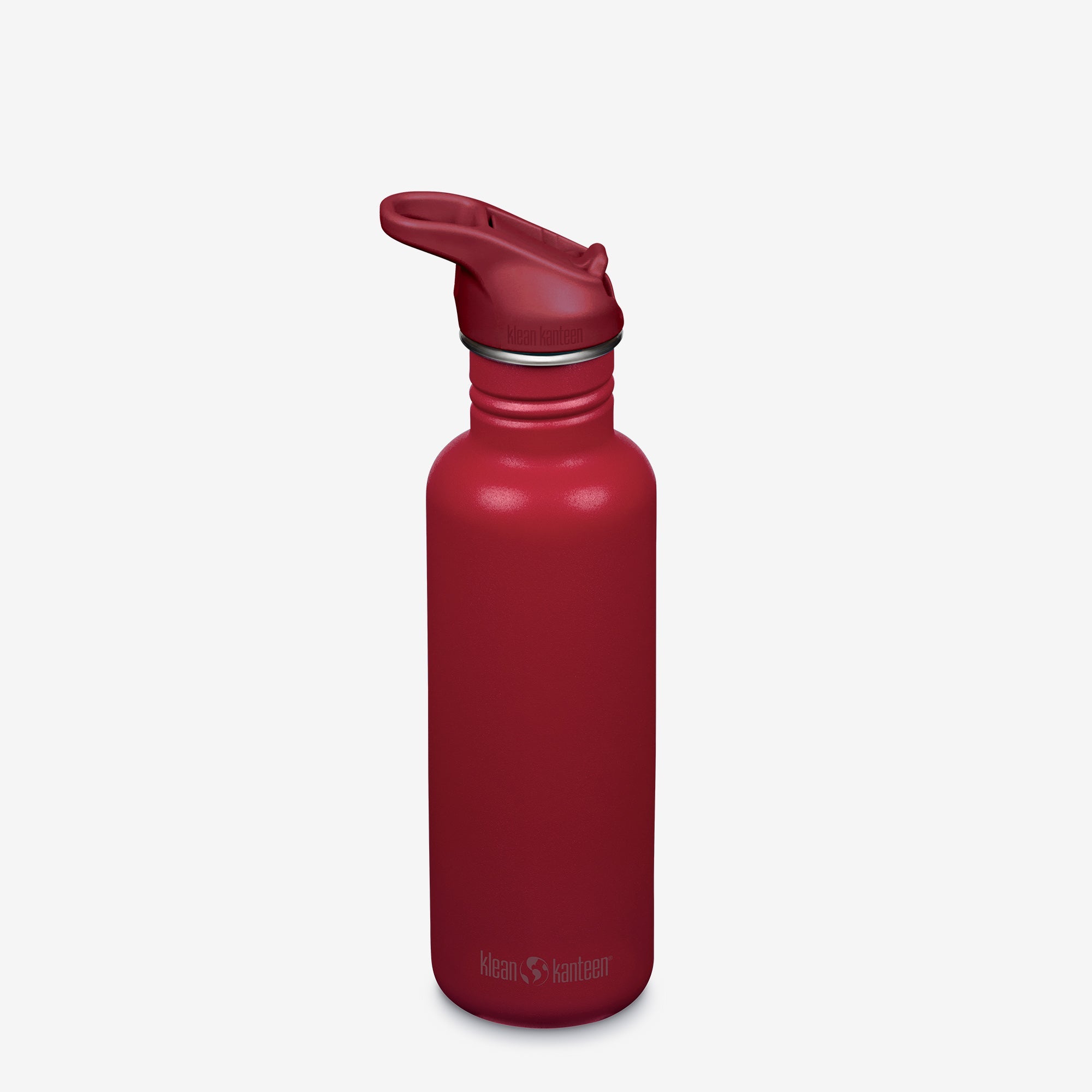 Klean Kanteen 27 oz Classic Water Bottle with Flip Seal Sport Cap and Straw