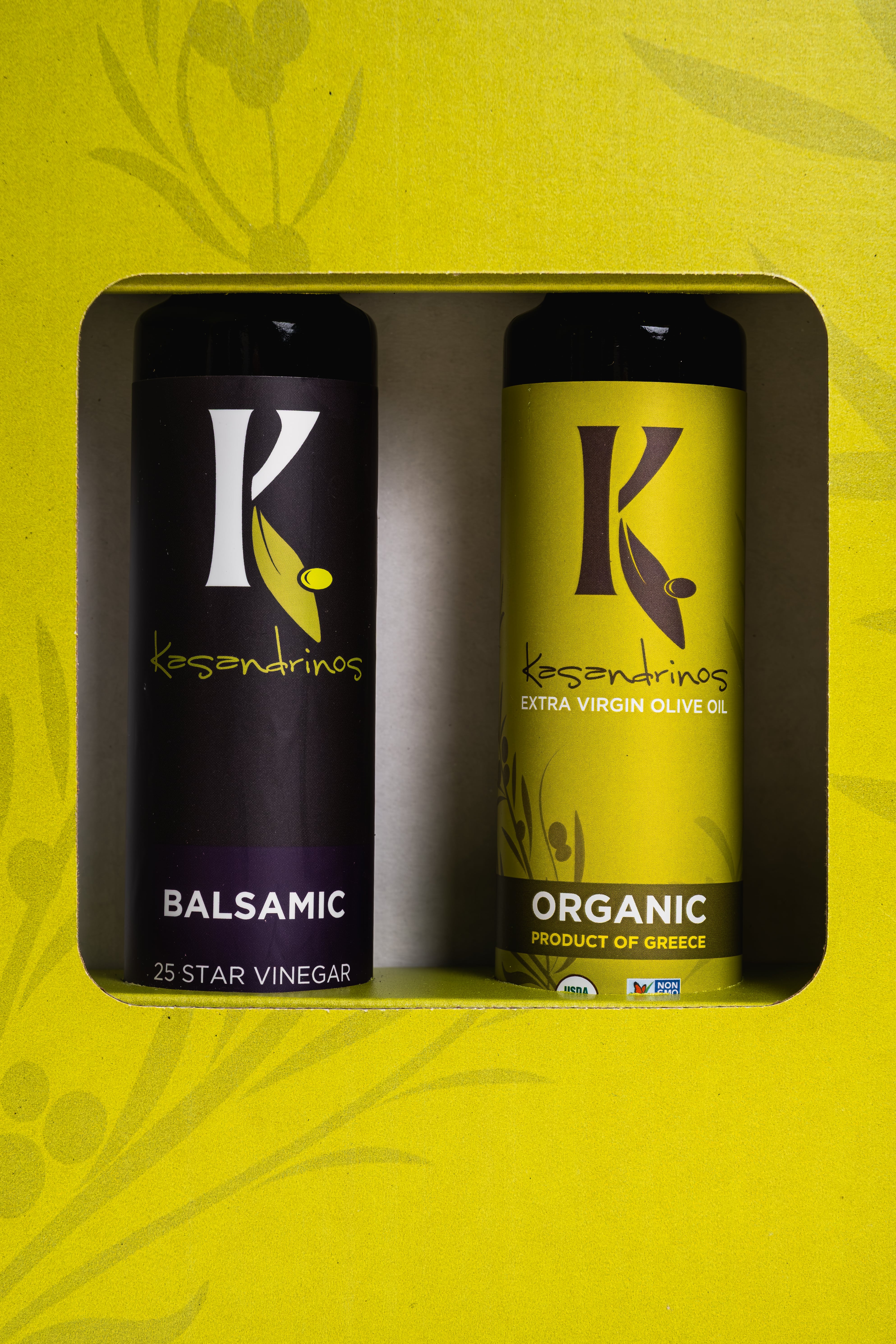 Kasandrinos International Gift Box - Organic EVOO & Vinegar