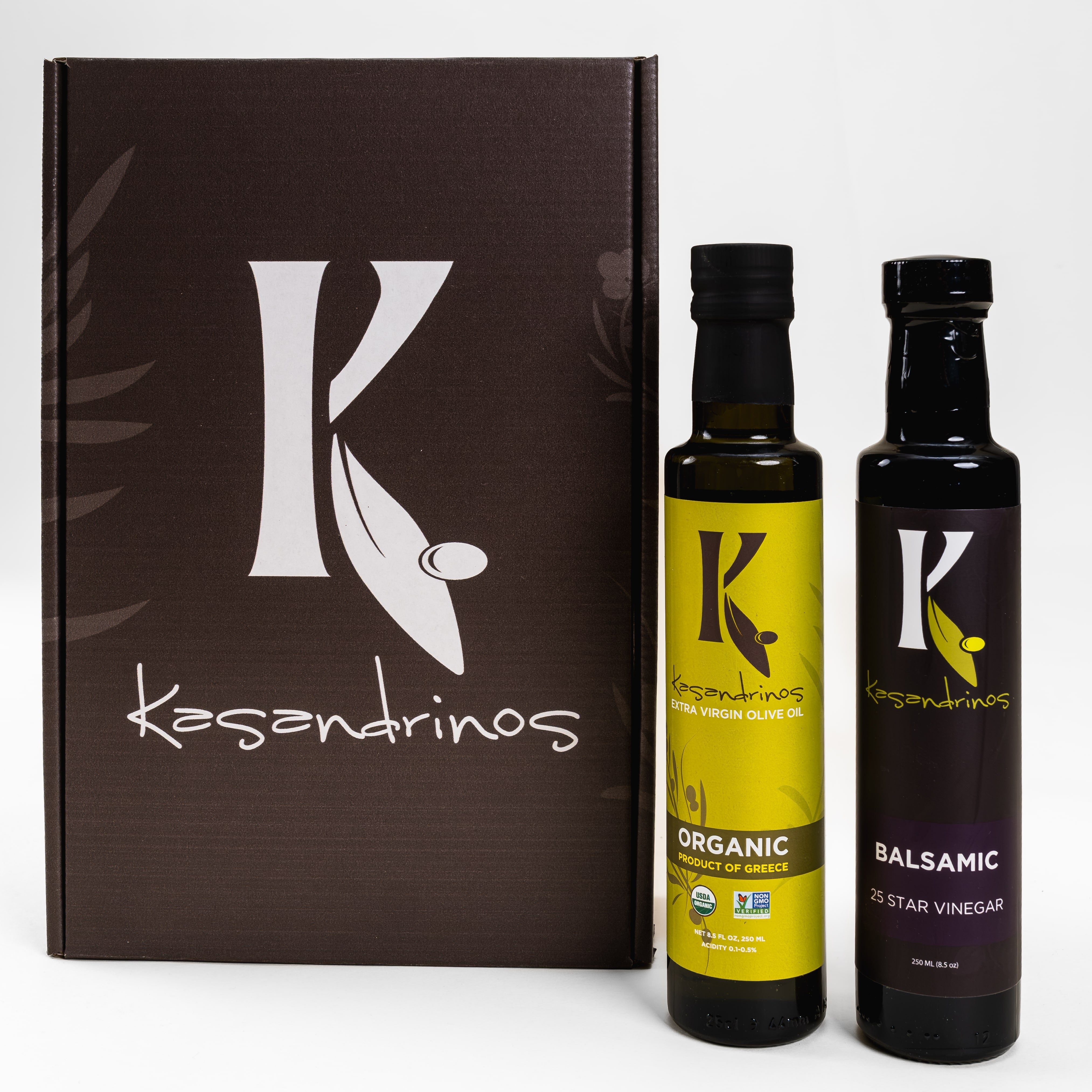Kasandrinos International Gift Box - Organic EVOO & Vinegar
