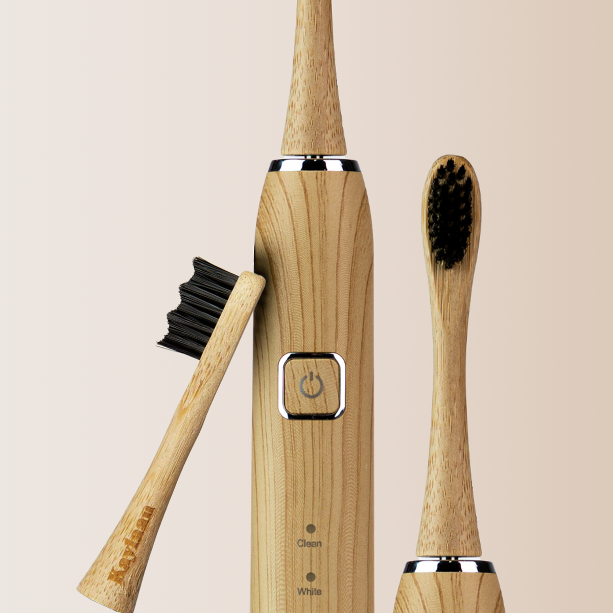 Kaylaan Electric Toothbrush with Bamboo Brush Heads