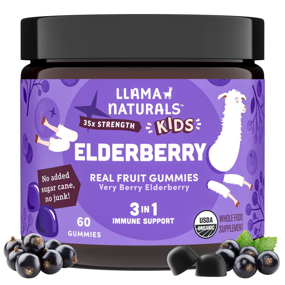 Llama Naturals Kids Complete Wellness Bundle – Multi + Pre & Probiotic + Elderberry Gummies