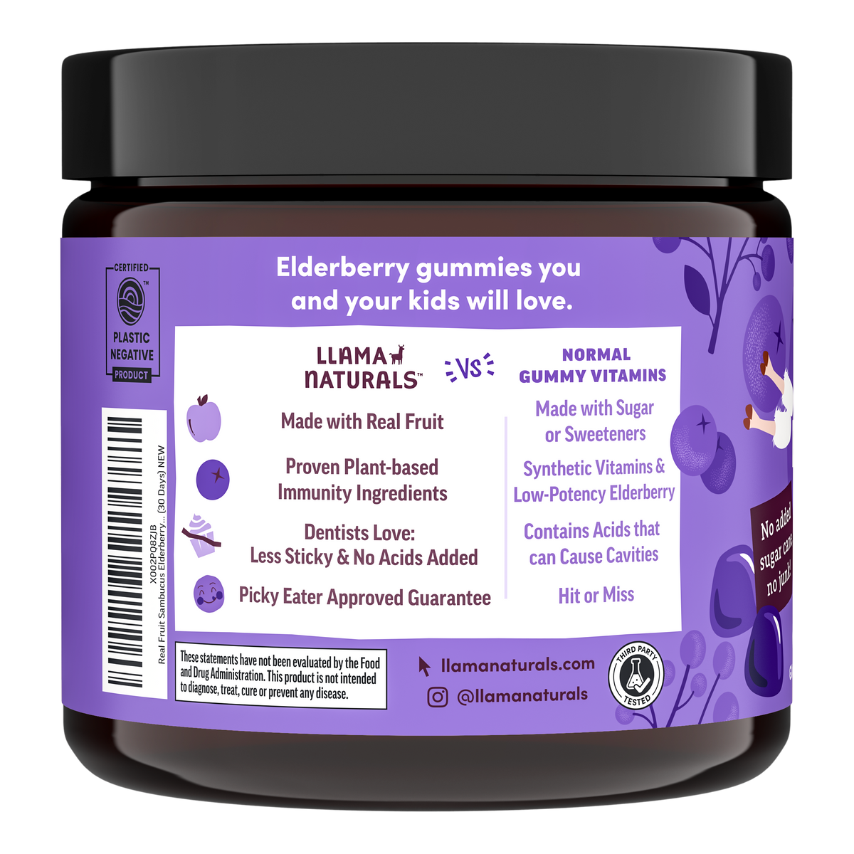 Llama Naturals Kids Gut & Immune Support Bundle – Pre & Probiotic + Elderberry Gummies