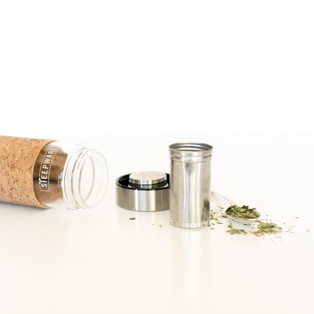 CatSpring Yaupon Loose Leaf Yaupon Tea Starter Kit – 3 Roasts + Glass Tumbler