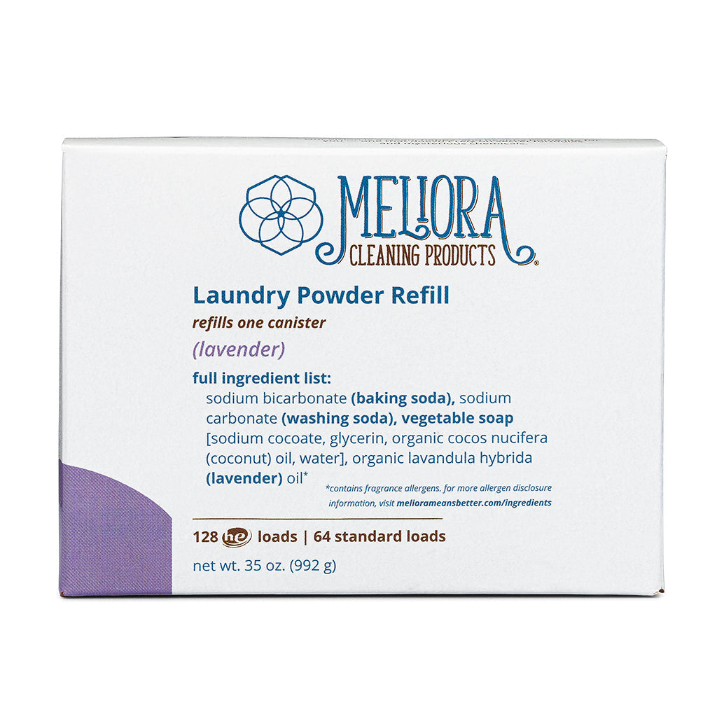 Meliora Laundry Powder Detergent - 4-Pack Refill (512 HE / 256 Standard Loads)