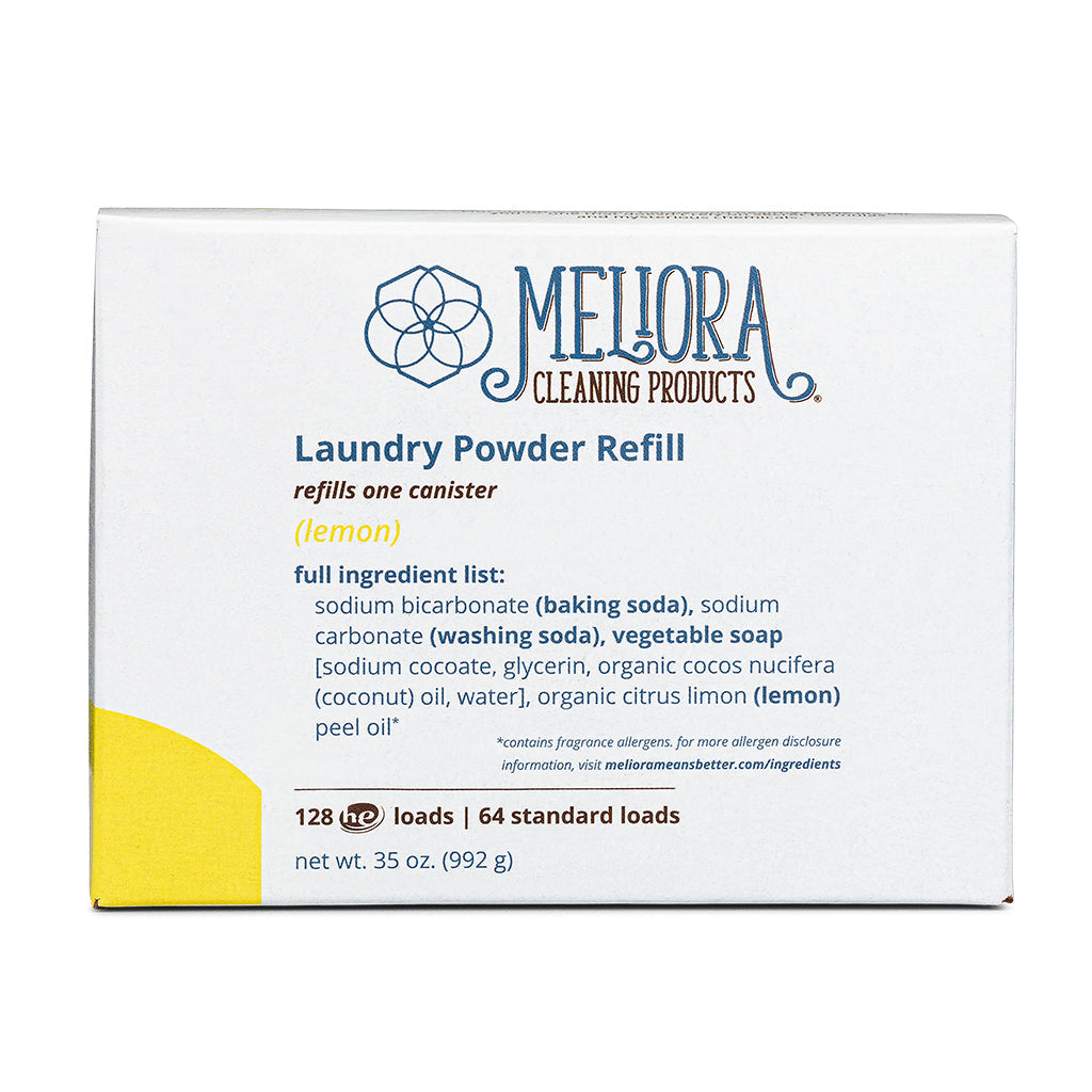 Meliora Laundry Powder Detergent - 4-Pack Refill (512 HE / 256 Standard Loads)