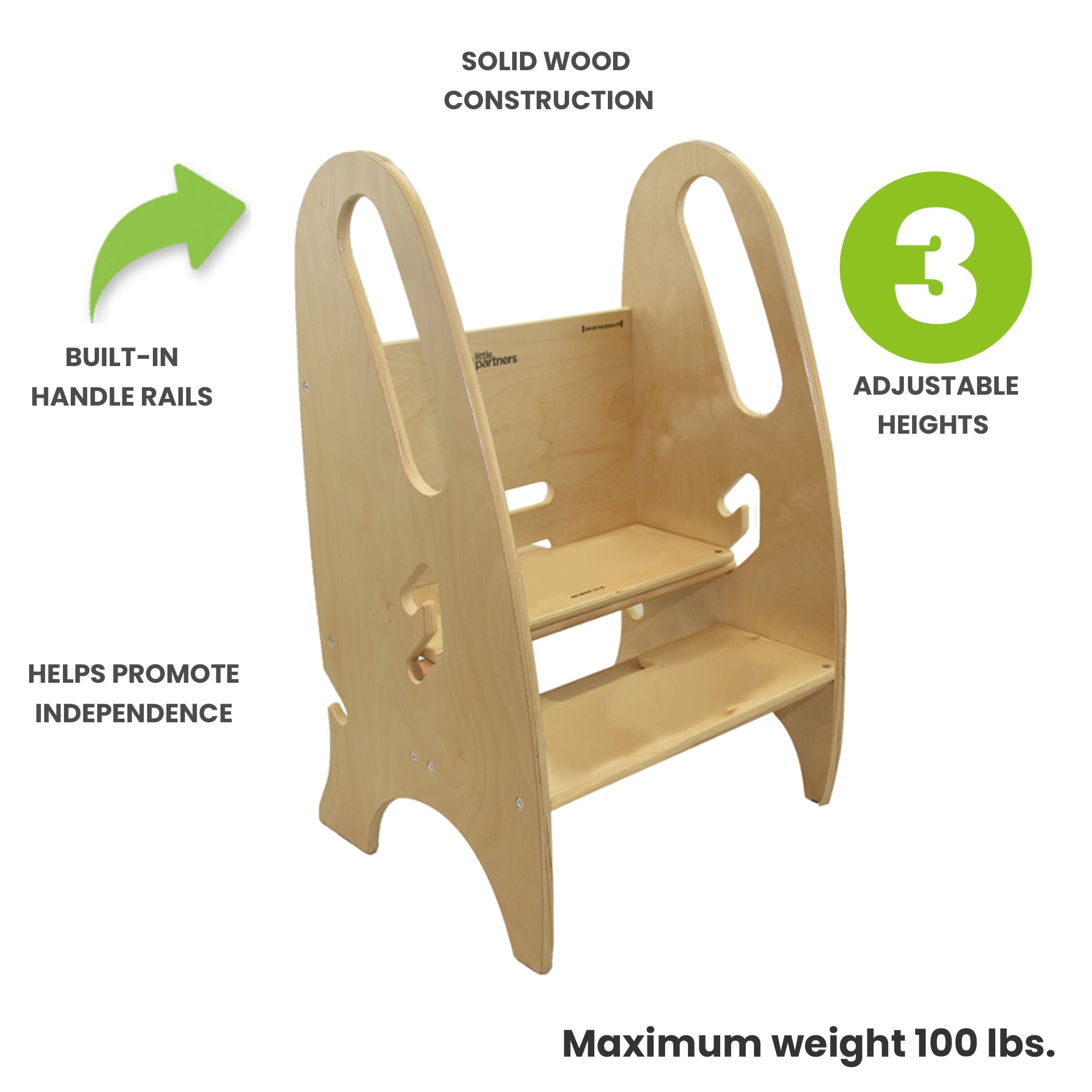 Little Partners 3-in-1 Growing Step Stool