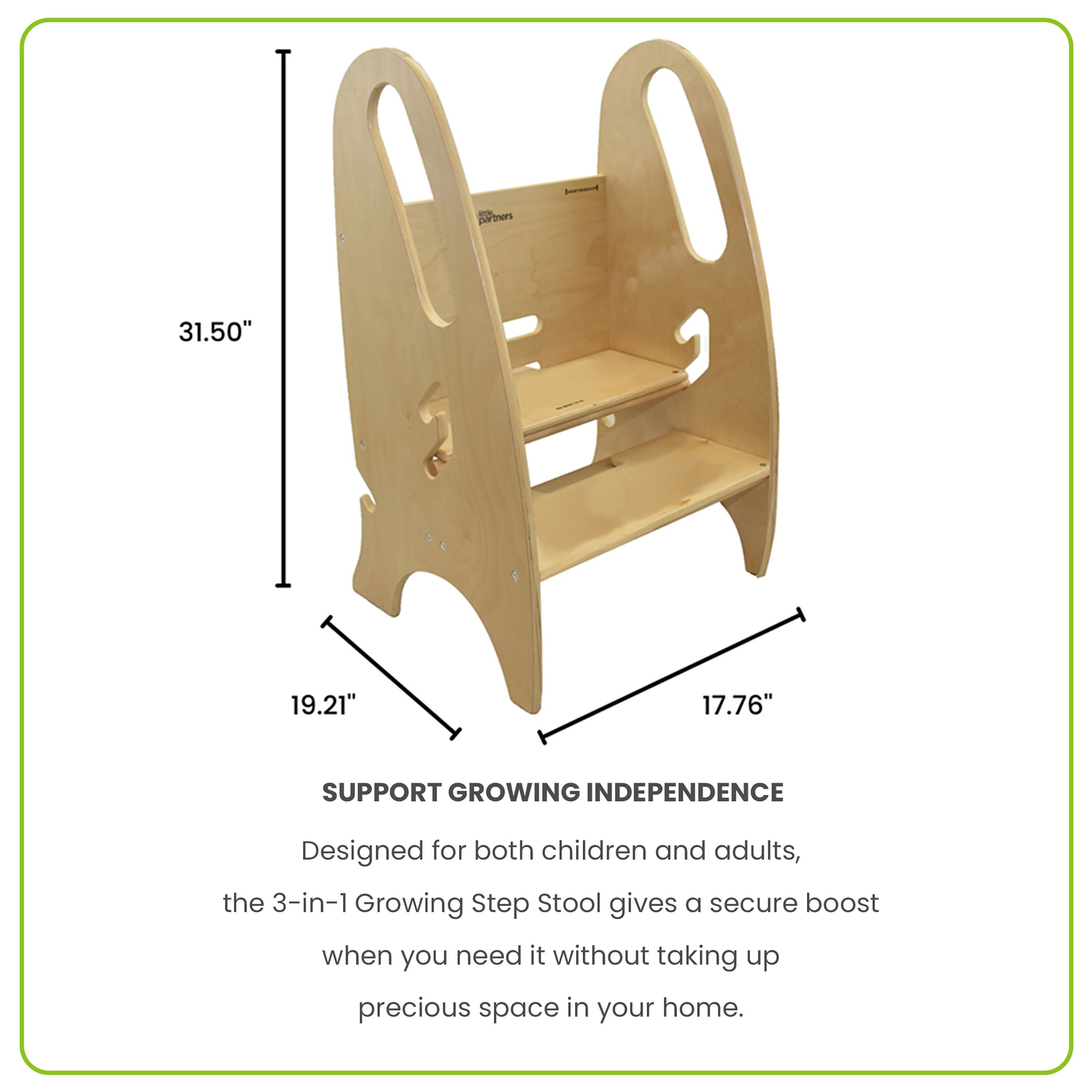 Little Partners 3-in-1 Growing Step Stool