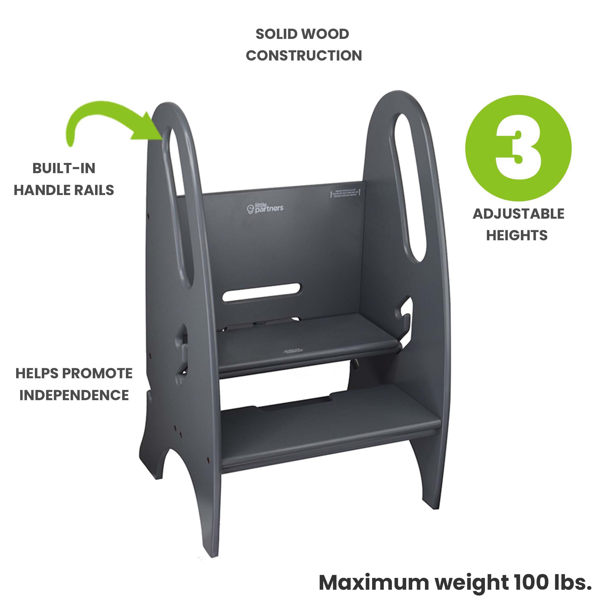 Little Partners 3-in-1 Growing Step Stool