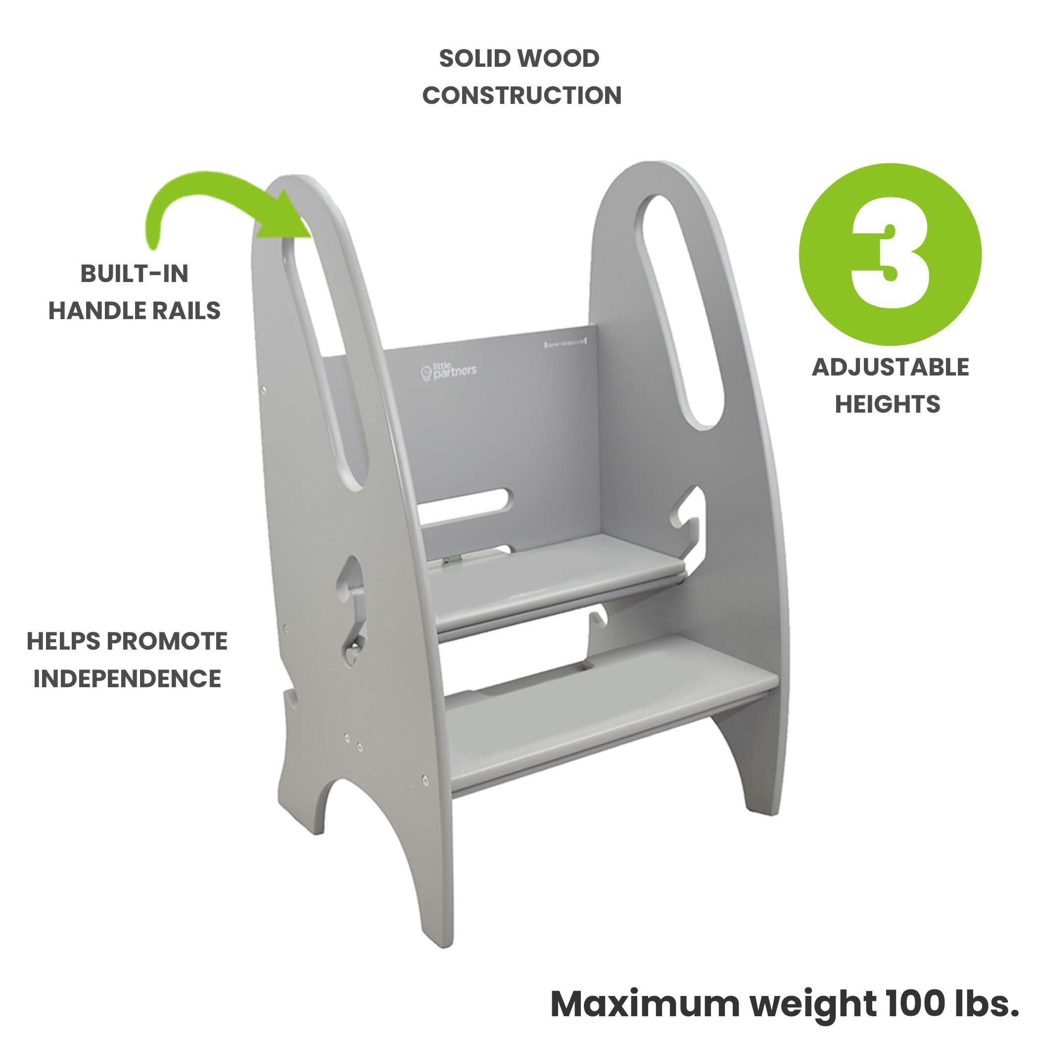 Little Partners 3-in-1 Growing Step Stool
