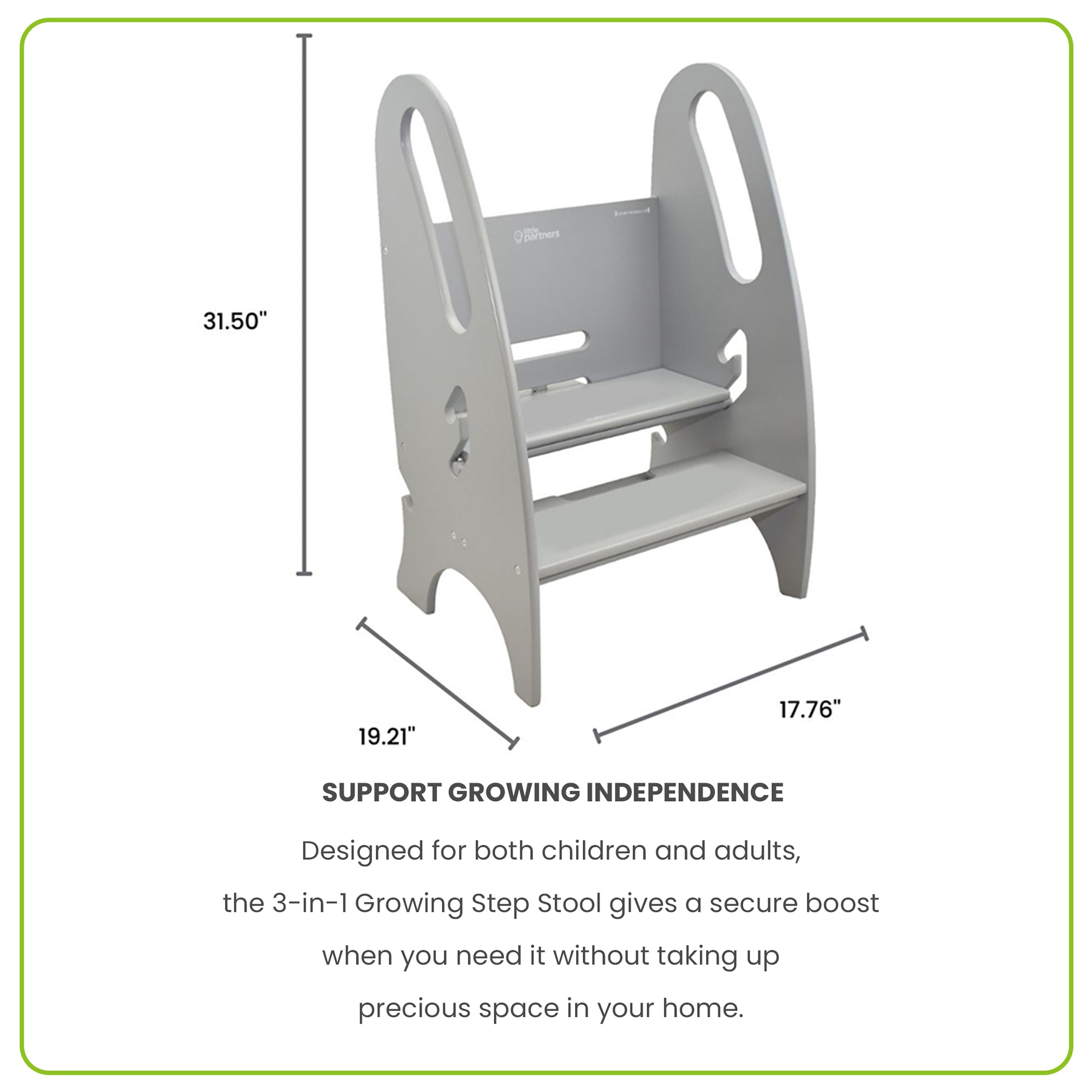 Little Partners 3-in-1 Growing Step Stool