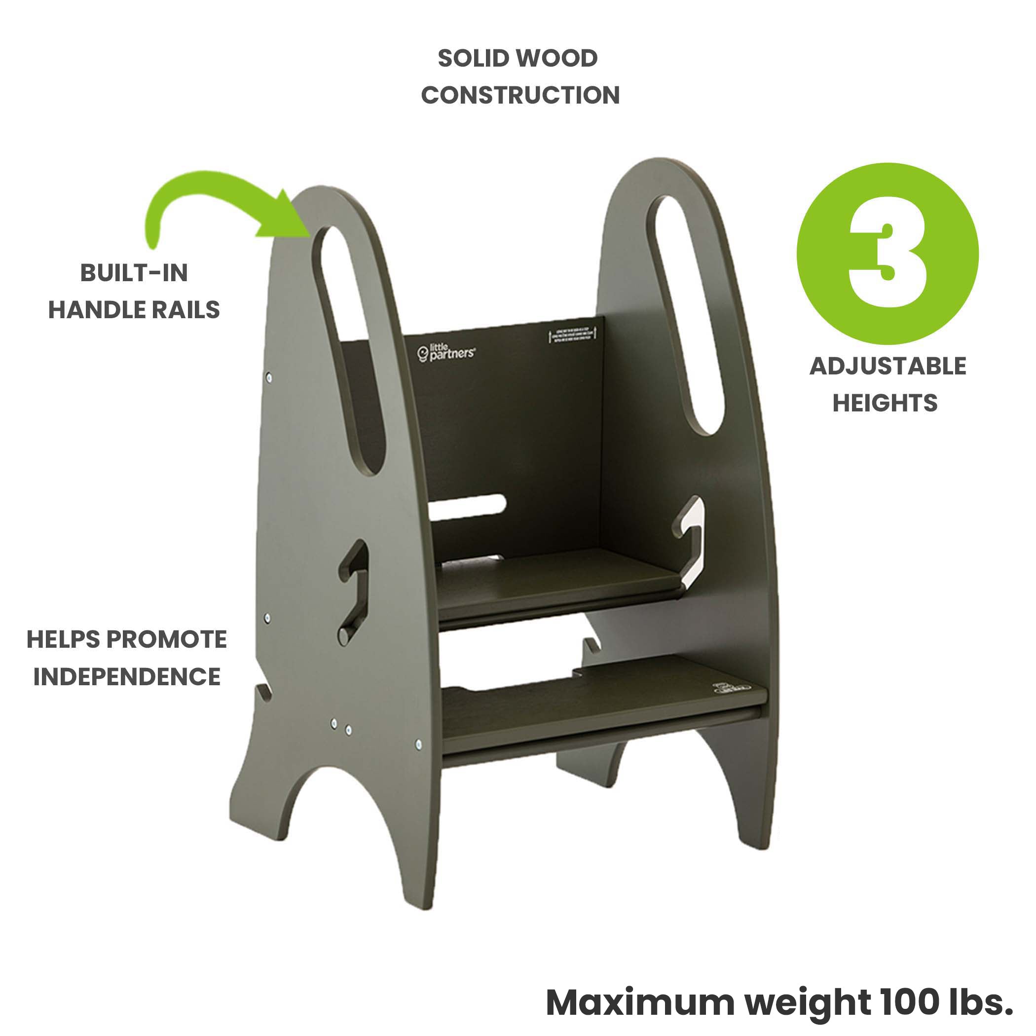 Little Partners 3-in-1 Growing Step Stool