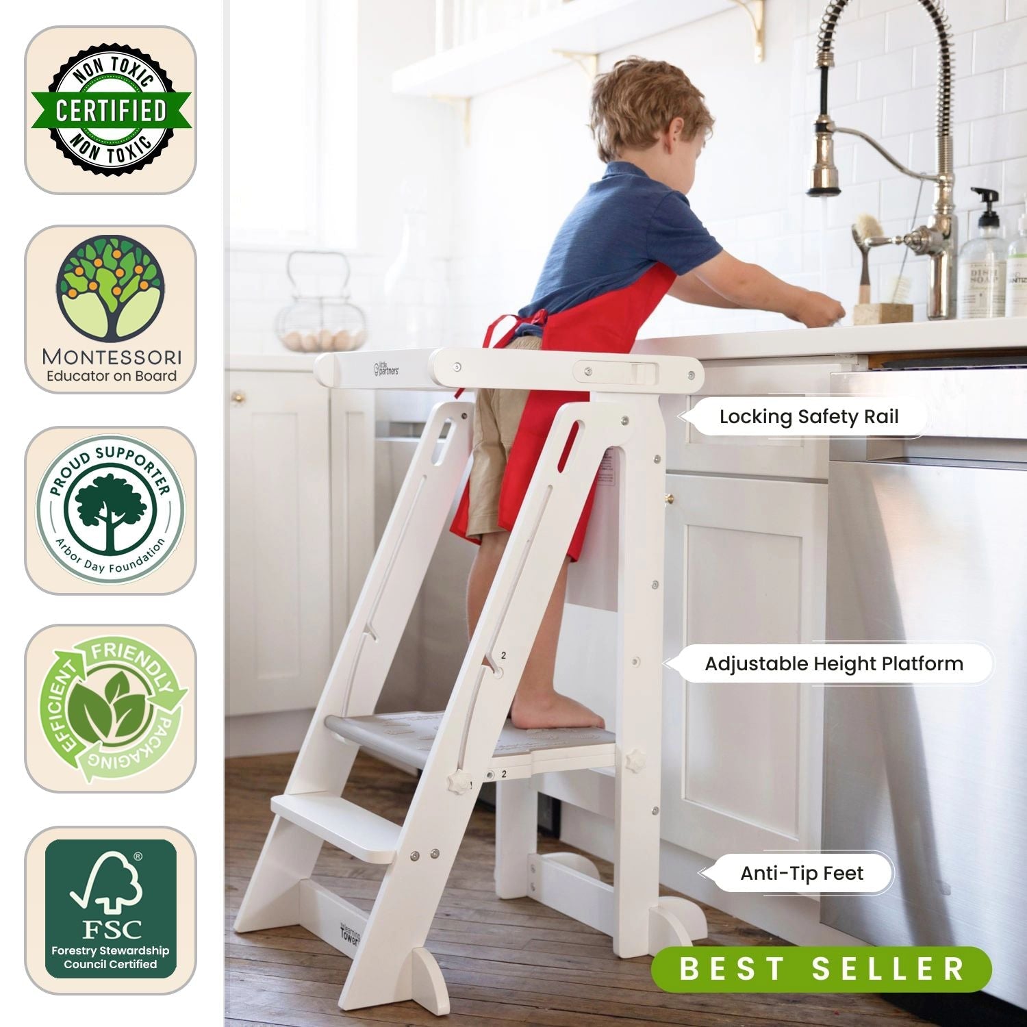 Little Partners Learn 'N Fold Learning Tower® Toddler Tower