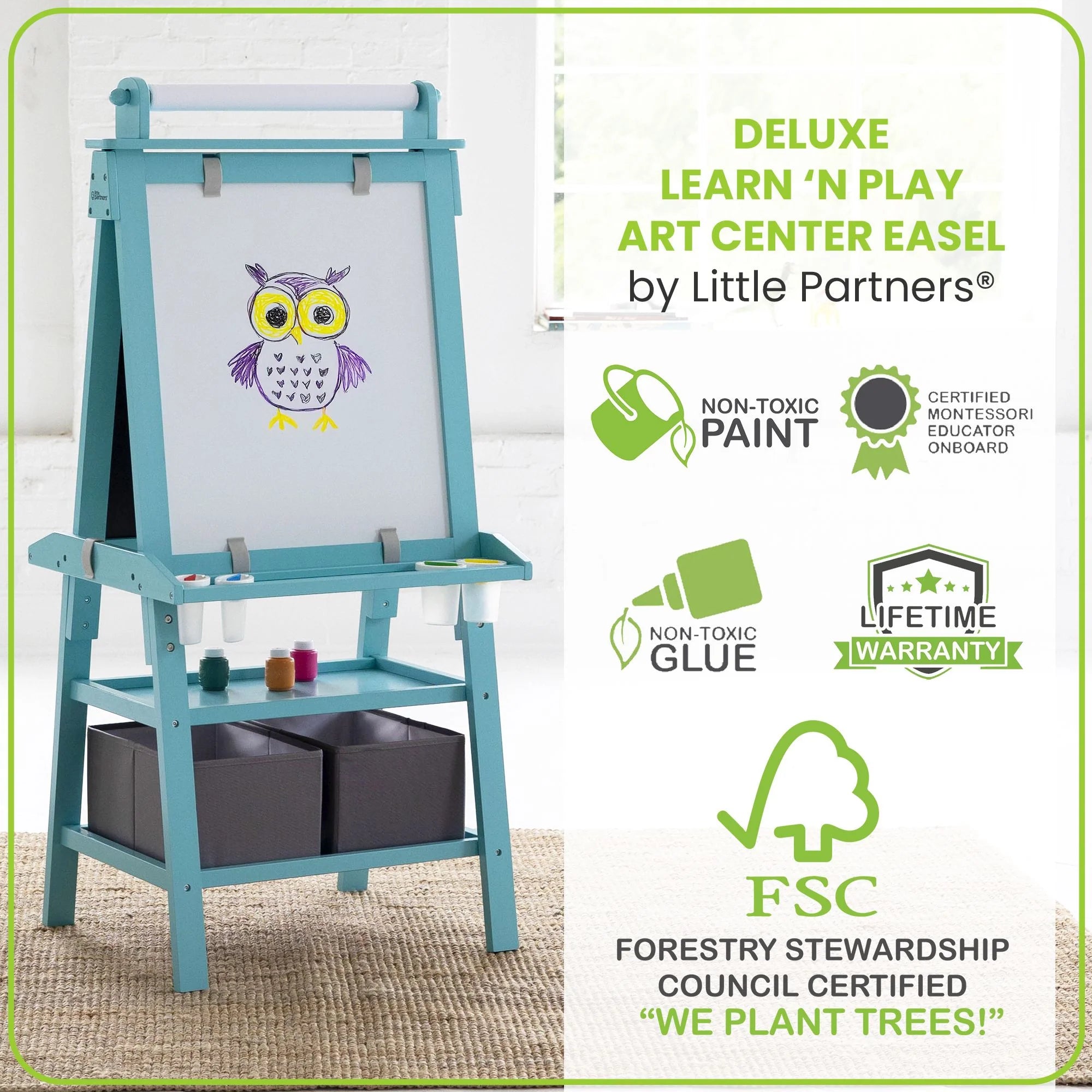 Little Partners Deluxe Learn & Play Art Center