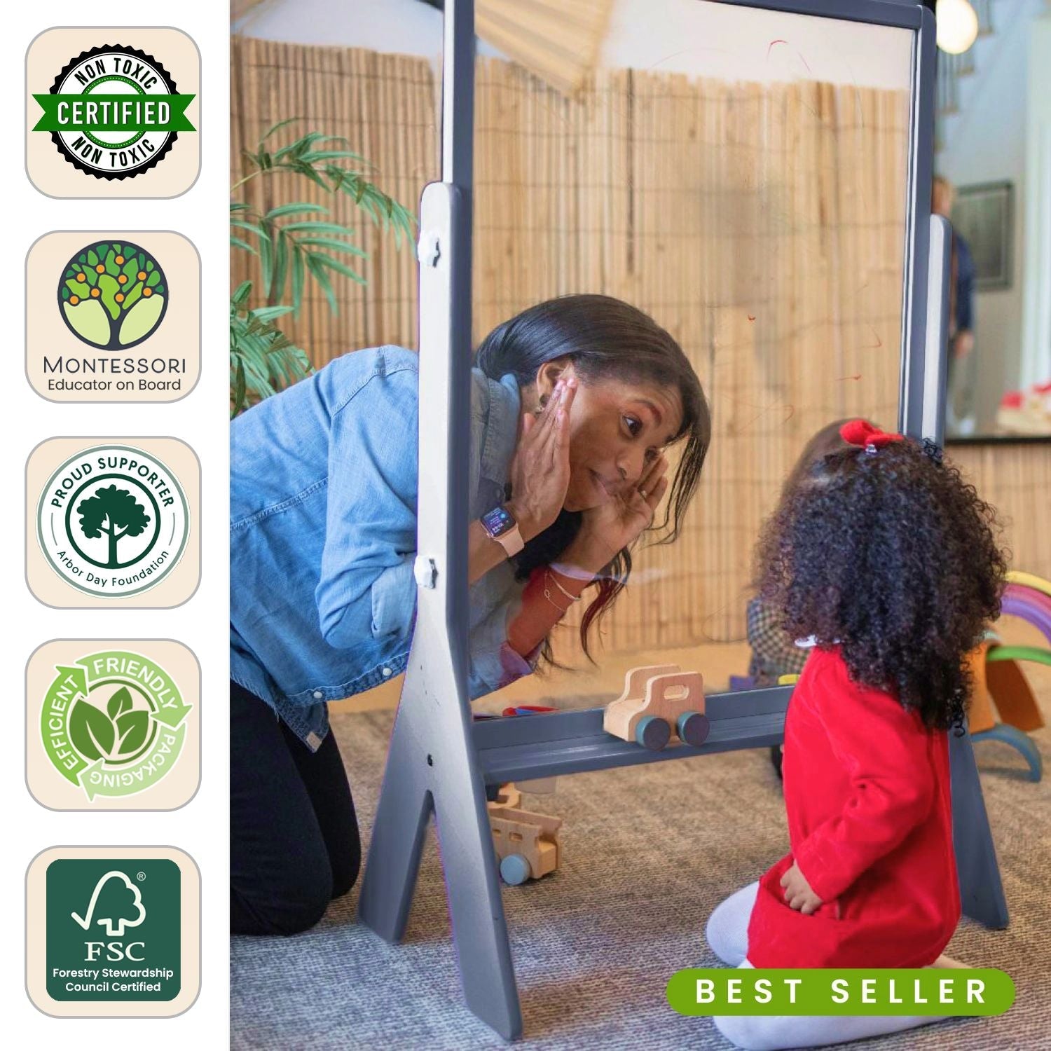 Little Partners Peek-A-Boo Adjustable Height Art Easel