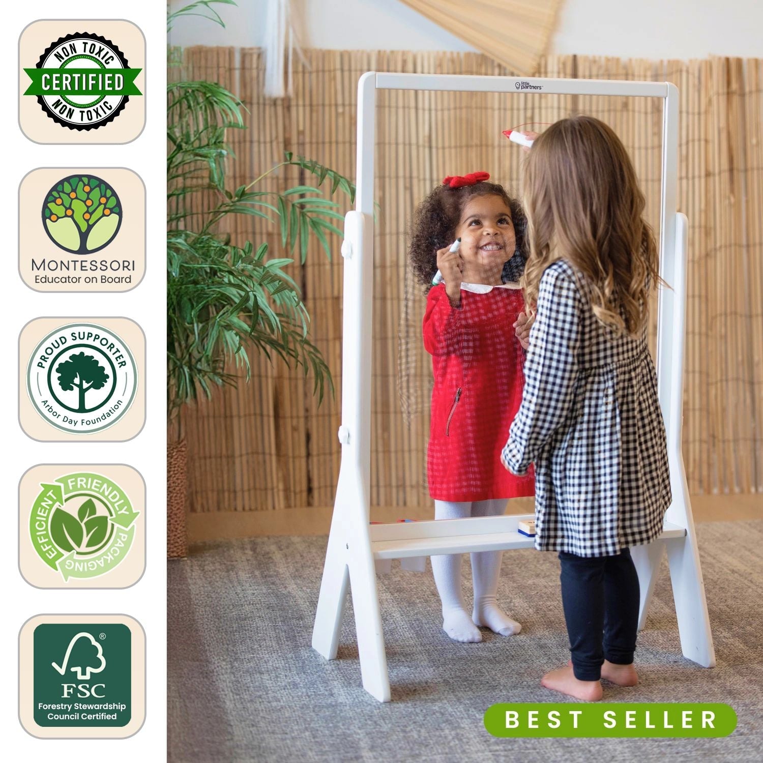 Little Partners Peek-A-Boo Adjustable Height Art Easel