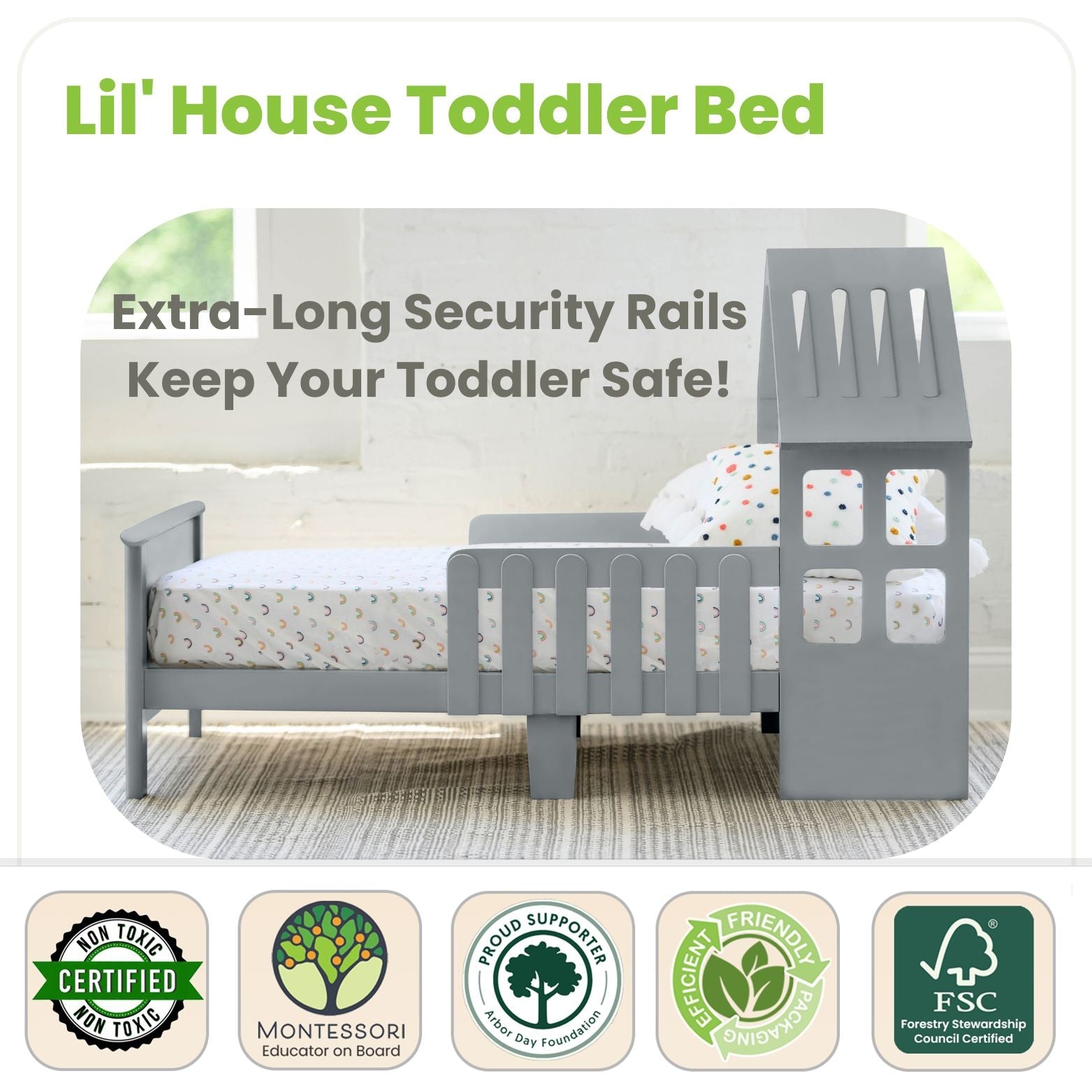Little Partners Lil' House Toddler Bed