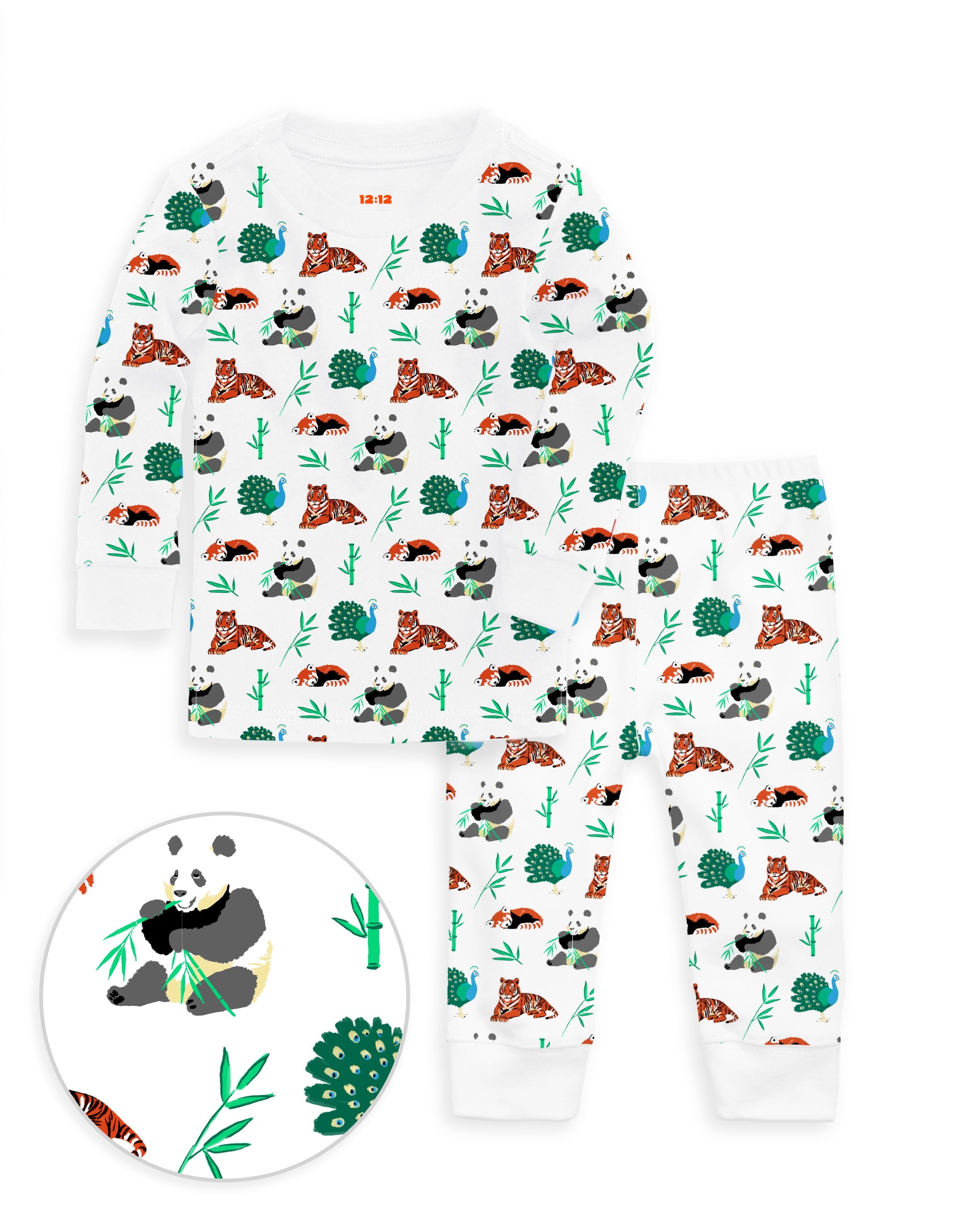 12|12 The Organic Long Sleeve Pajama Set [Zen Zoo]