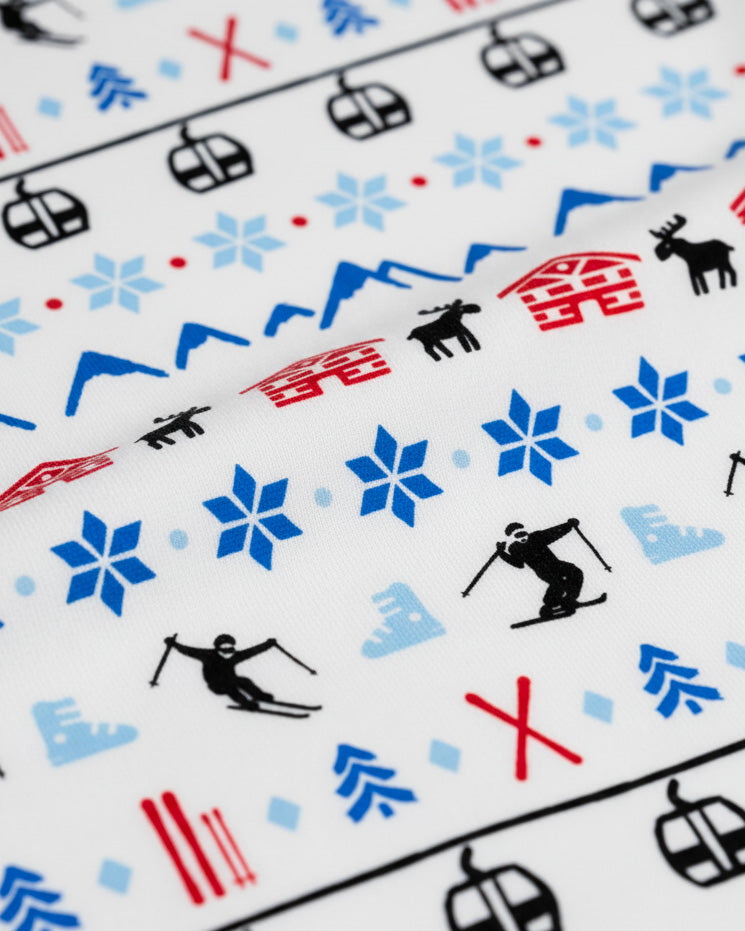 12|12  Organic Long Sleeve Pajama Set [Alpine Ski]
