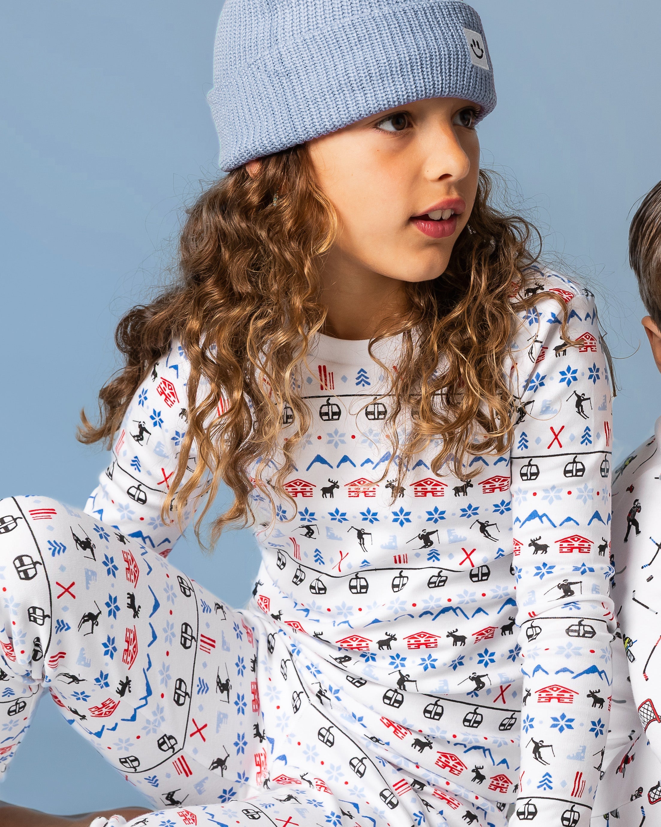 12|12  Organic Long Sleeve Pajama Set [Alpine Ski]
