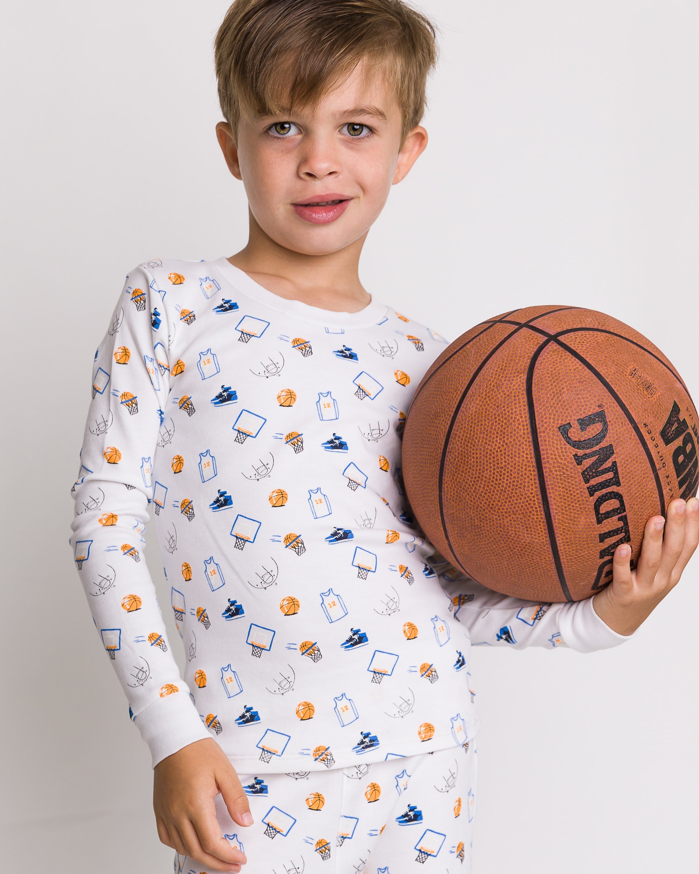 12|12 The Organic Long Sleeve Pajama Set [Basketball]