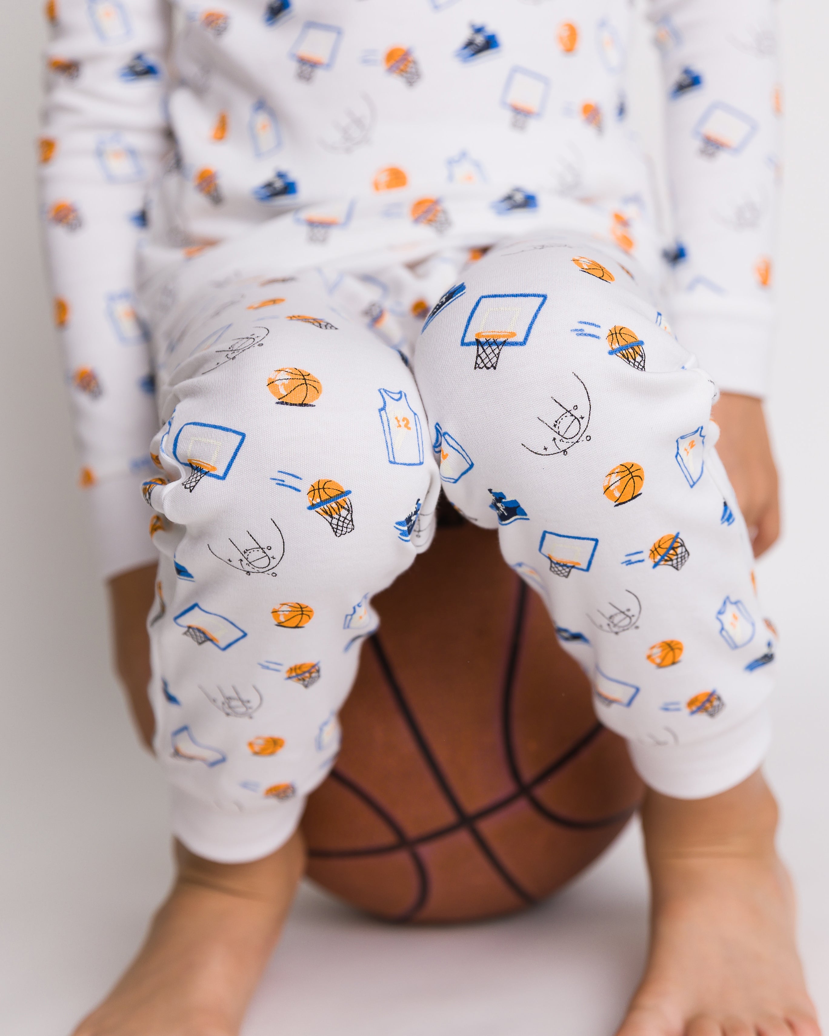 12|12 The Organic Long Sleeve Pajama Set [Basketball]