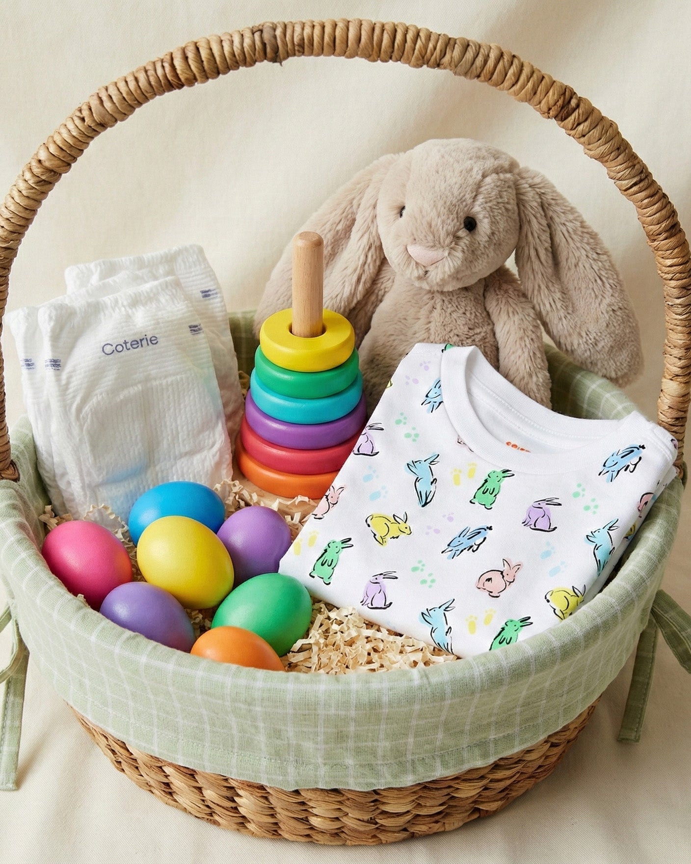 12|12 The Organic Long Sleeve Pajama Set [Bunny Hop]