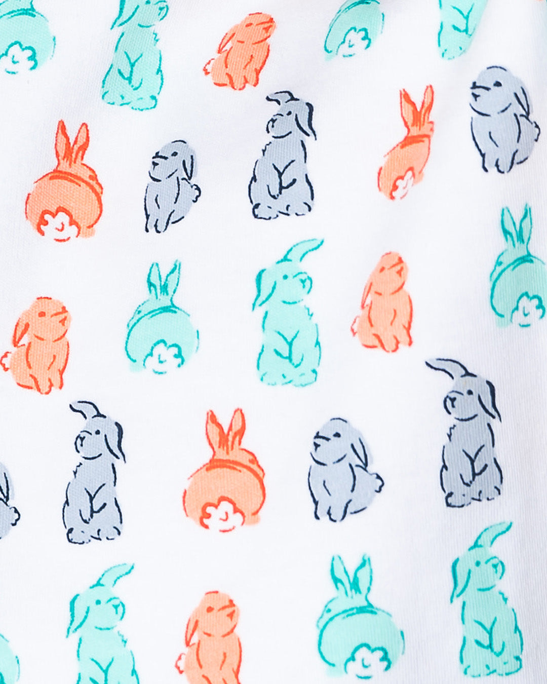 12|12 The Organic Long Sleeve Pajama Set [Bunny Tails]