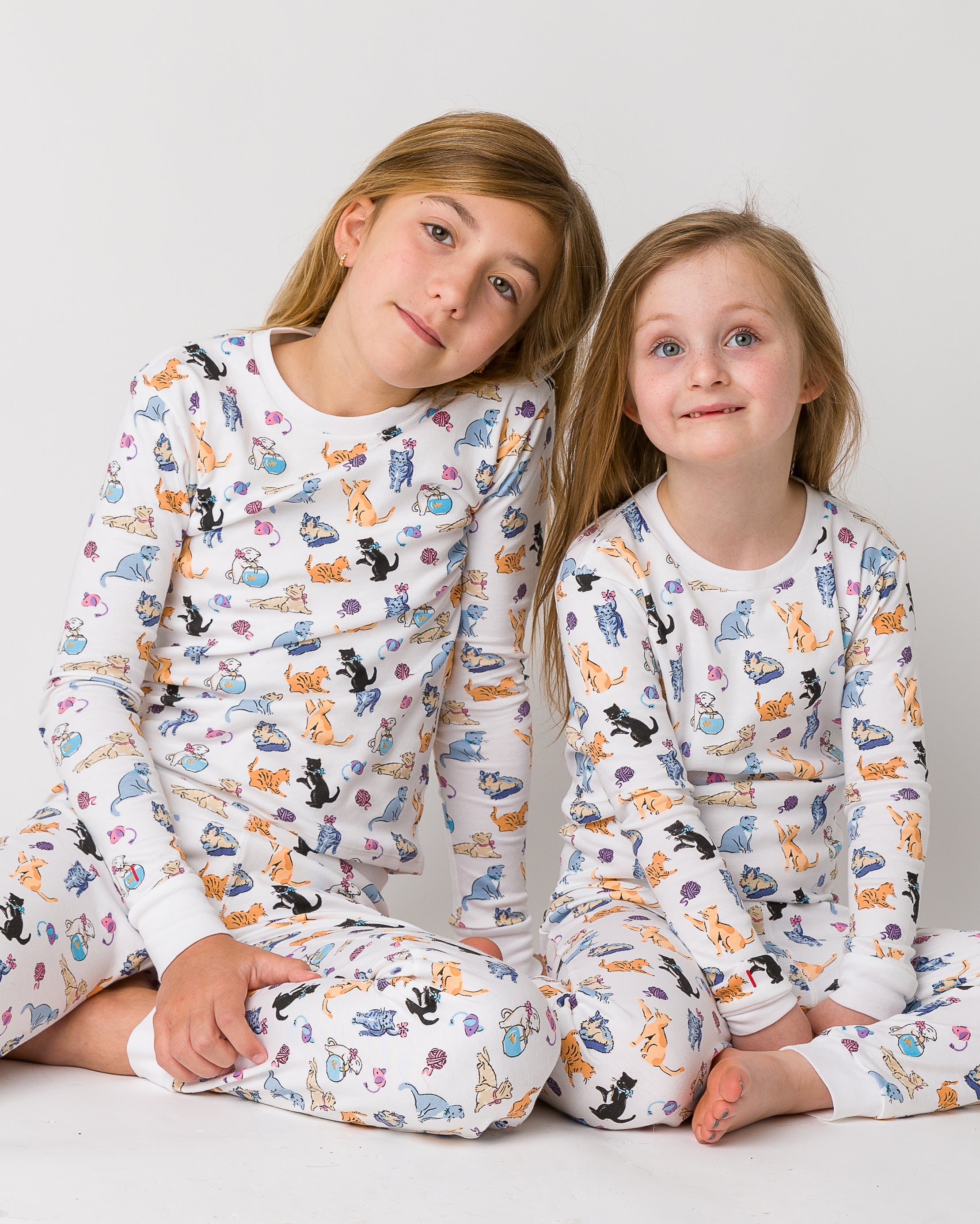 12|12 The Organic Long Sleeve Pajama Set [Cat Nap]