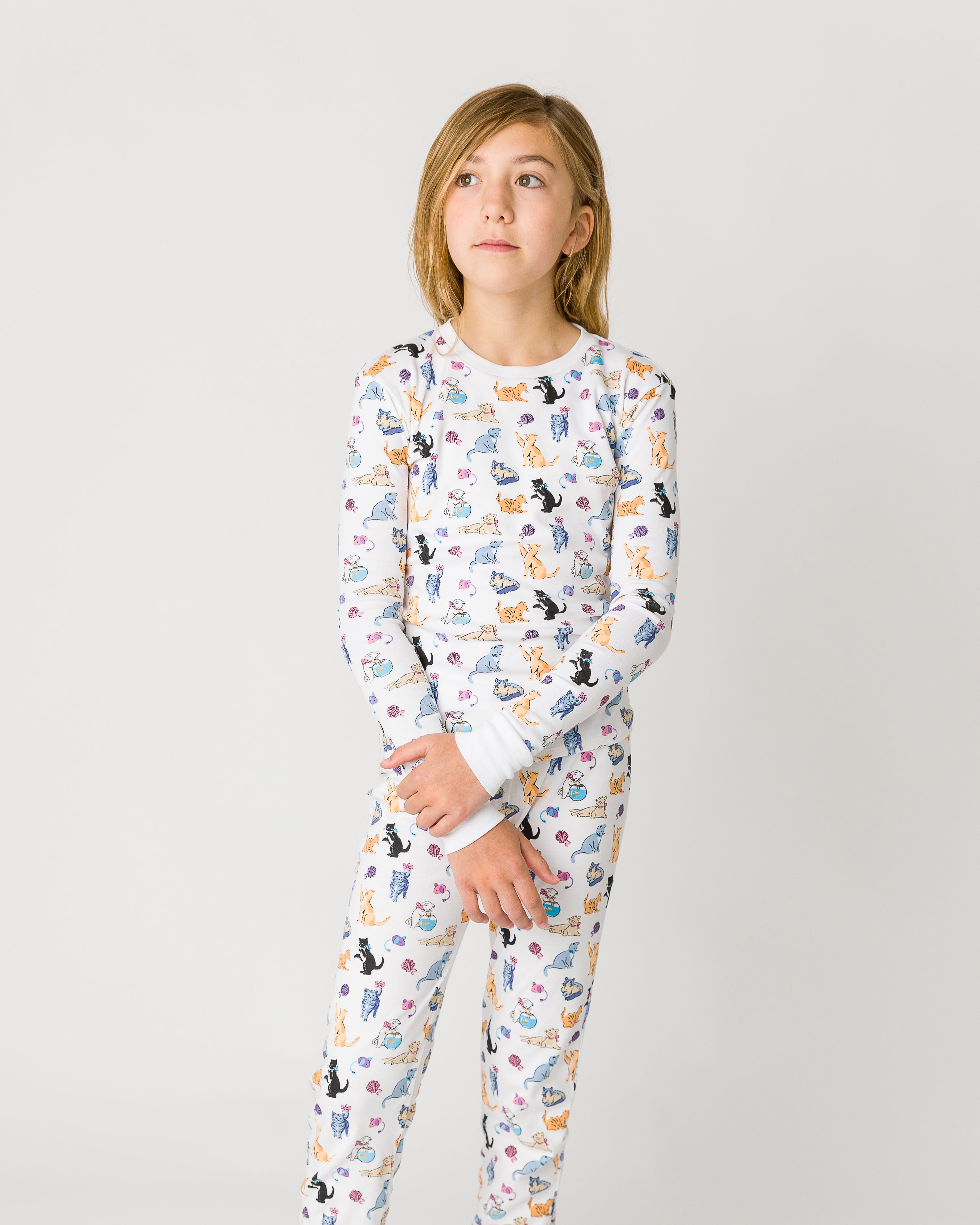 12|12 The Organic Long Sleeve Pajama Set [Cat Nap]