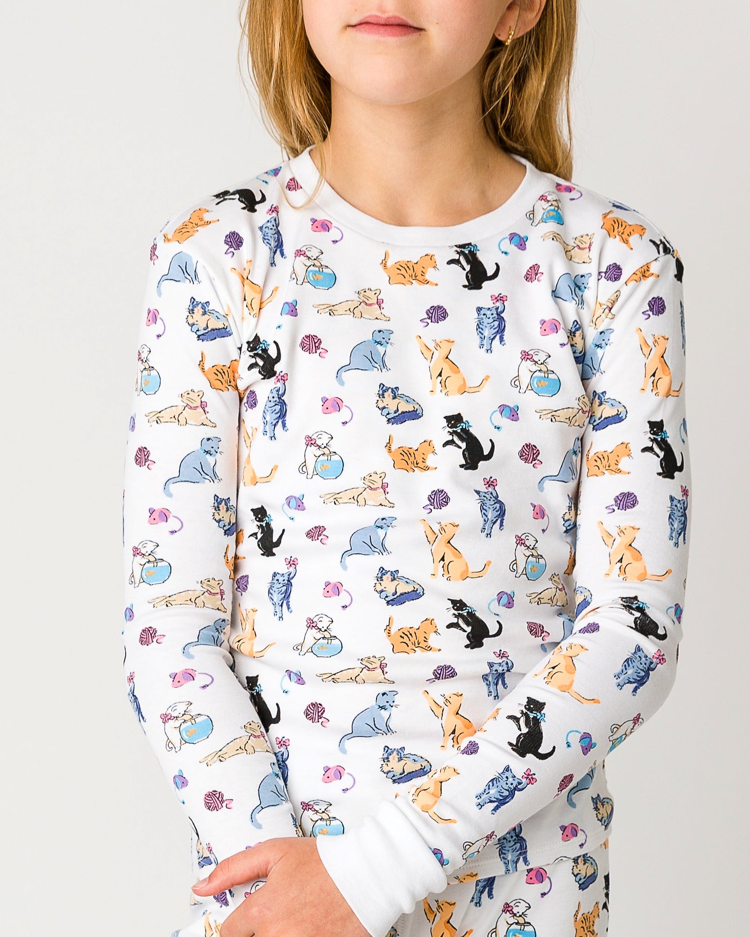 12|12 The Organic Long Sleeve Pajama Set [Cat Nap]