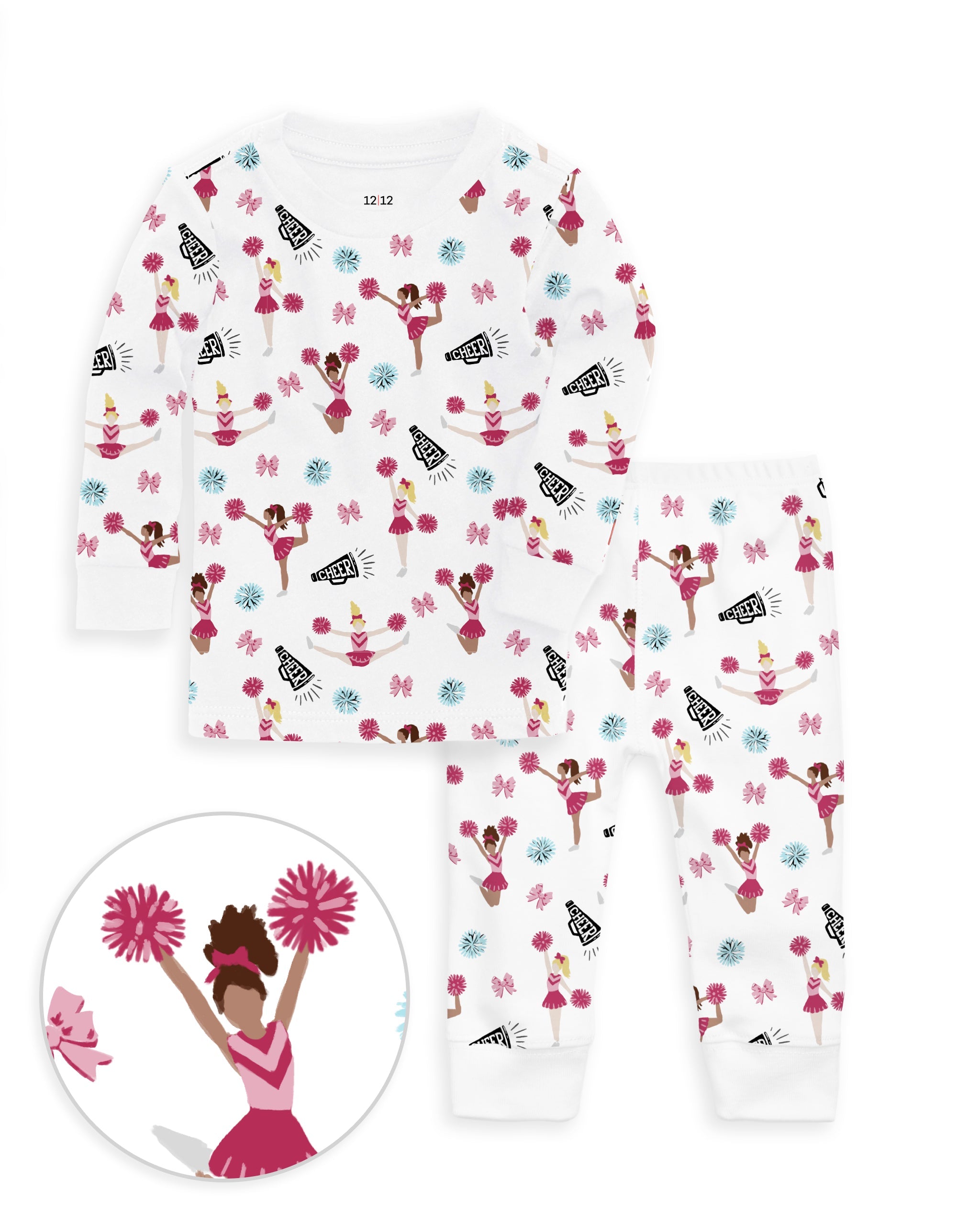 12|12 The Organic Long Sleeve Pajama Set [Cheer]