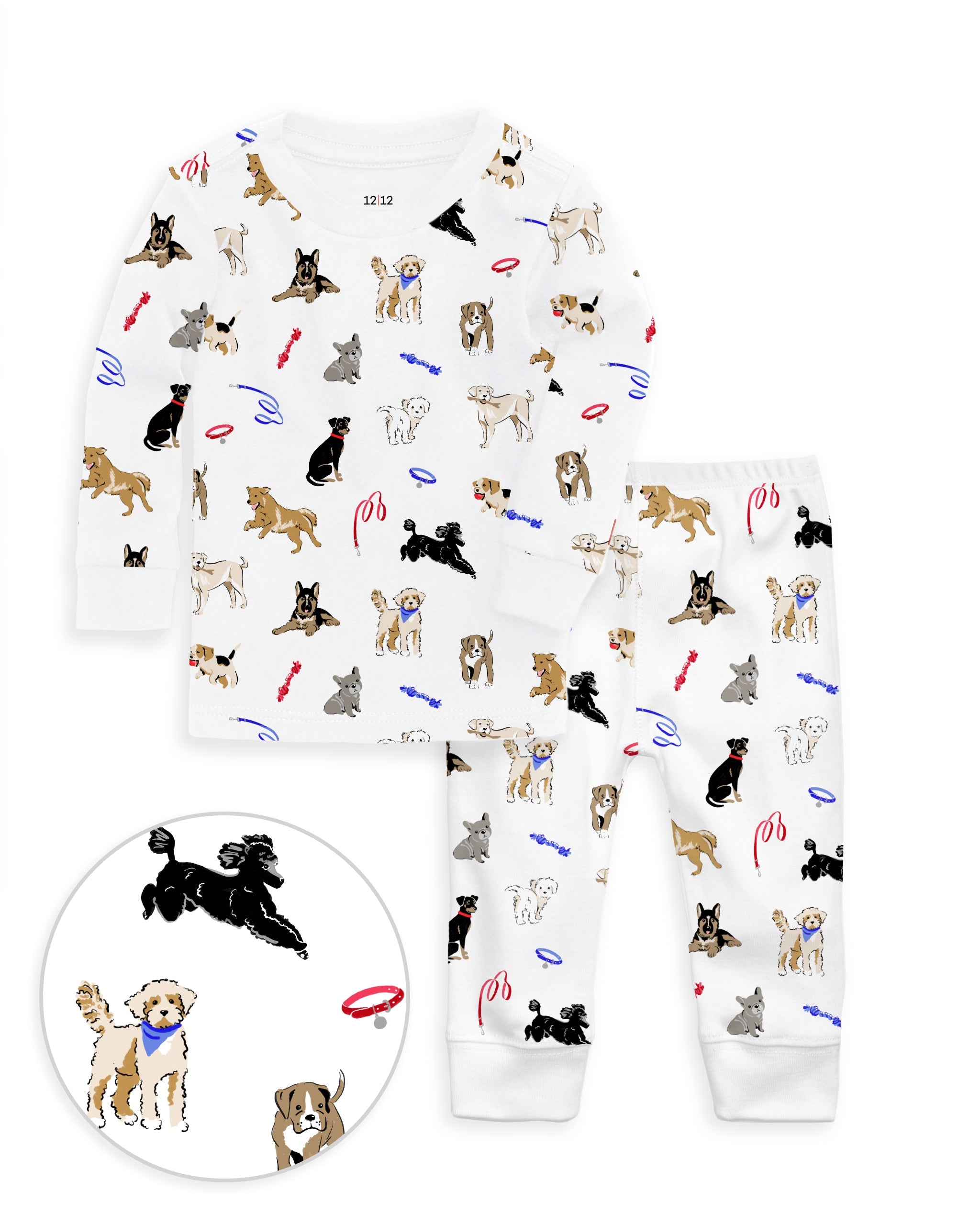 12|12 The Organic Long Sleeve Pajama Set [Dog Days]