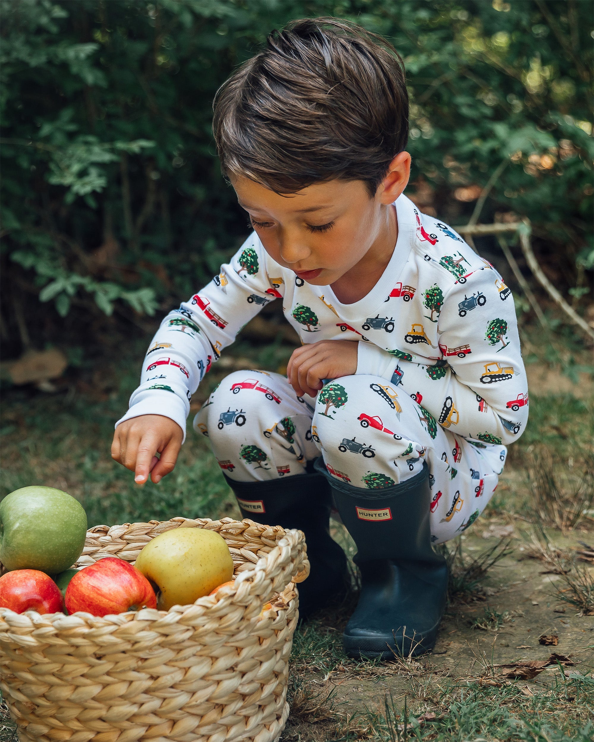 12|12 The Organic Long Sleeve Pajama Set [Farm Trucks]