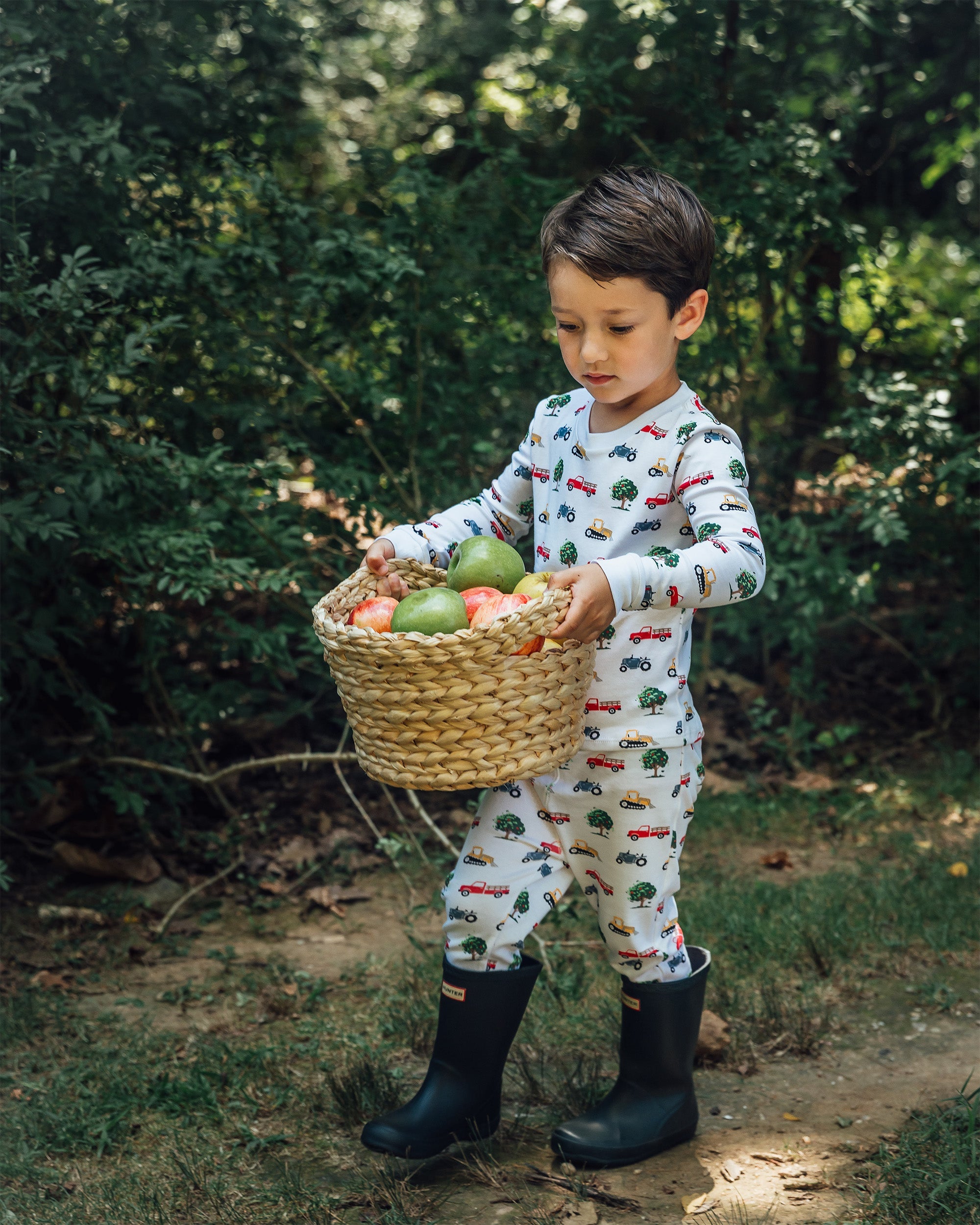 12|12 The Organic Long Sleeve Pajama Set [Farm Trucks]