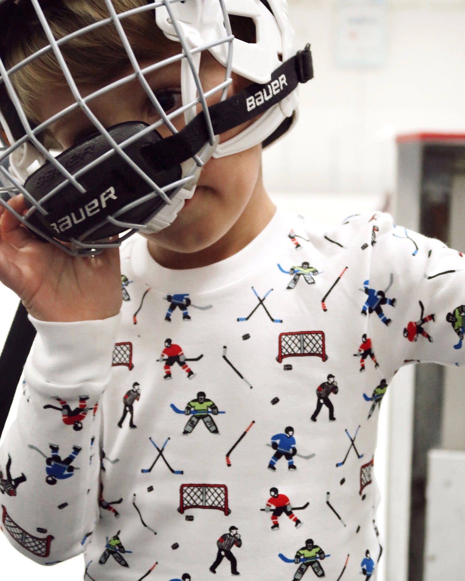 12|12 The Organic Long Sleeve Pajama Set [Hockey]
