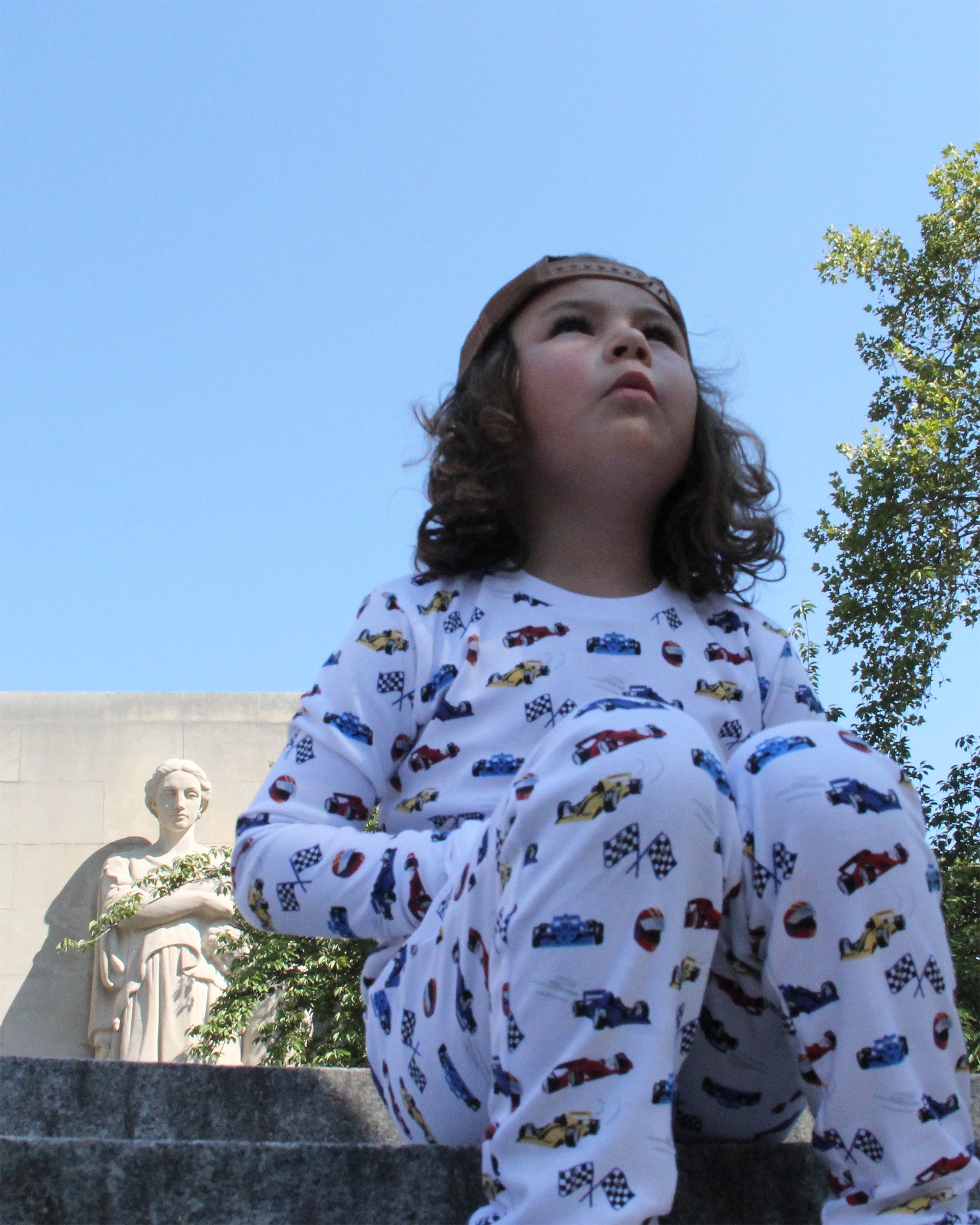 12|12 The Organic Long Sleeve Pajama Set [Race Cars]