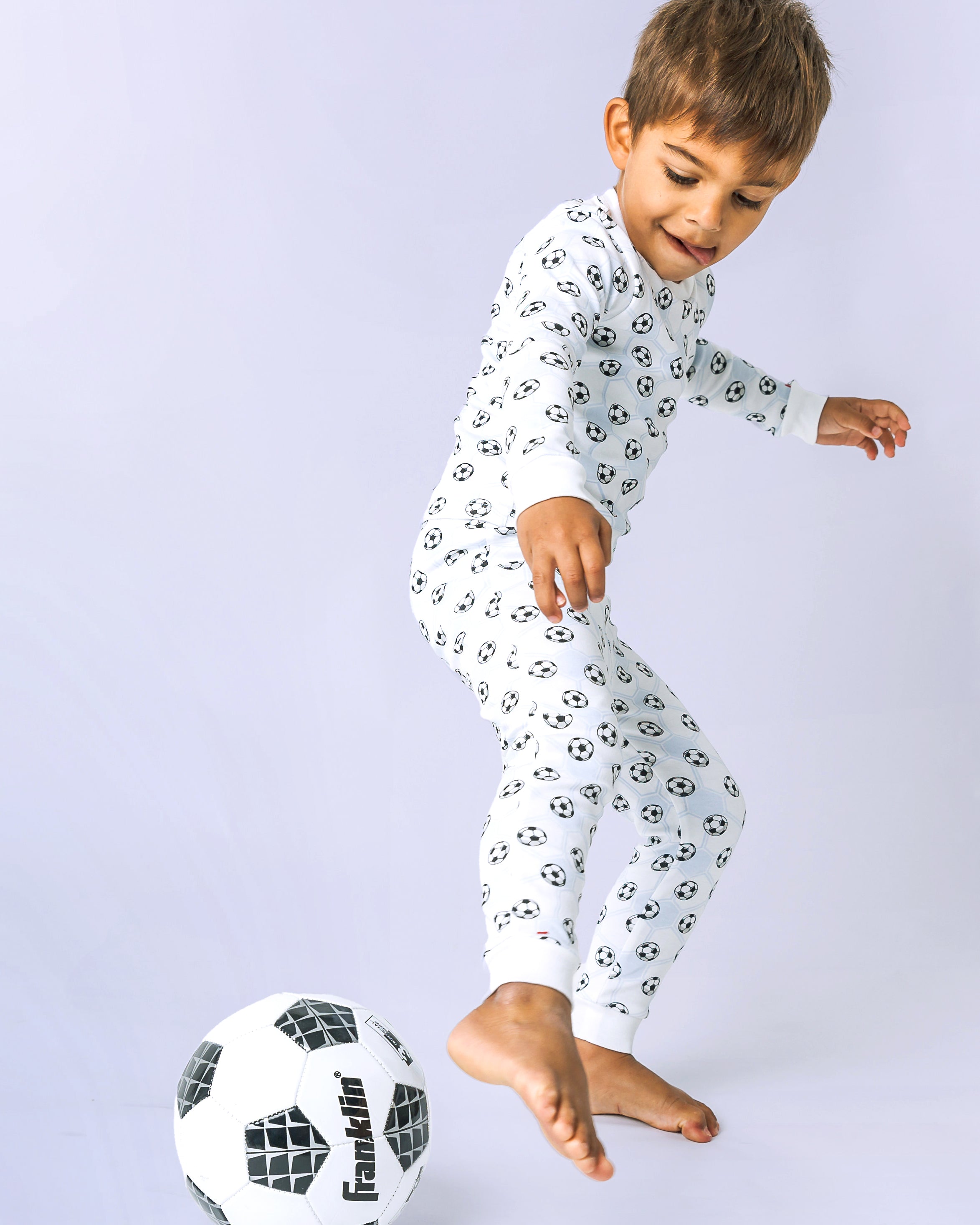 12|12 The Organic Long Sleeve Pajama Set [Soccer]