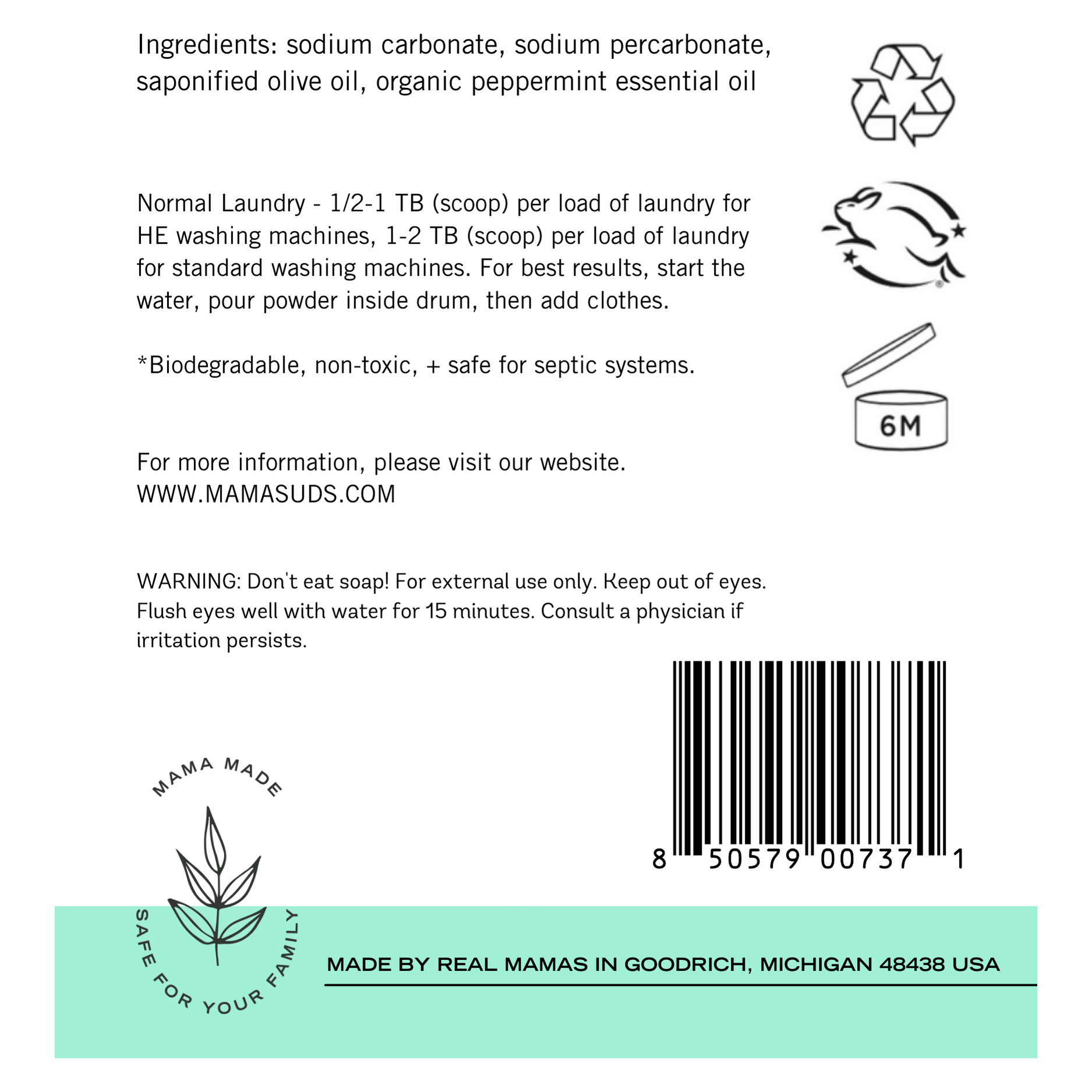 MamaSuds Laundry Soap Powder