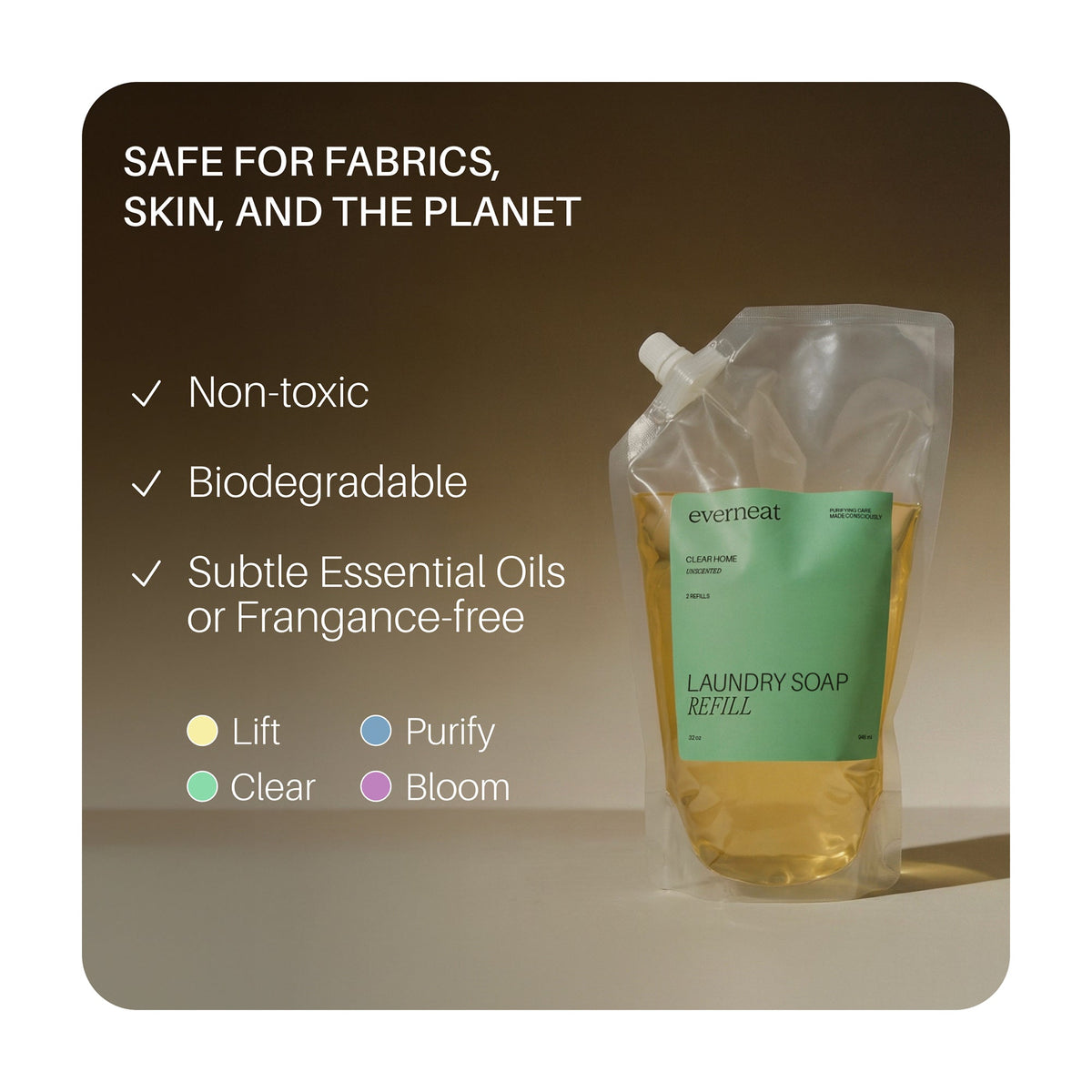 Everneat Laundry Soap Refill - Pouch (32oz)