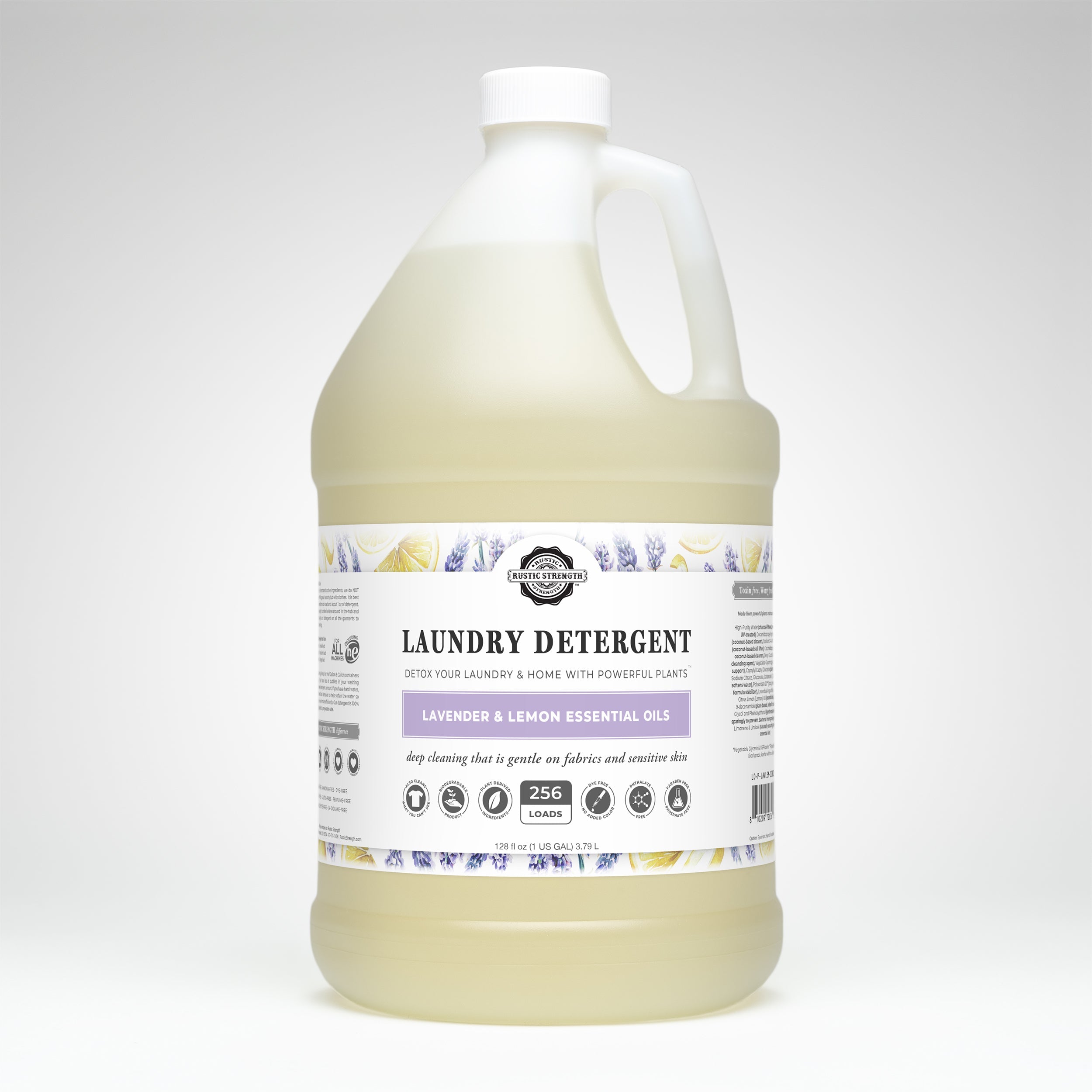Rustic Strength Laundry Detergent | Lavender & Lemon + Rosemary & Mint