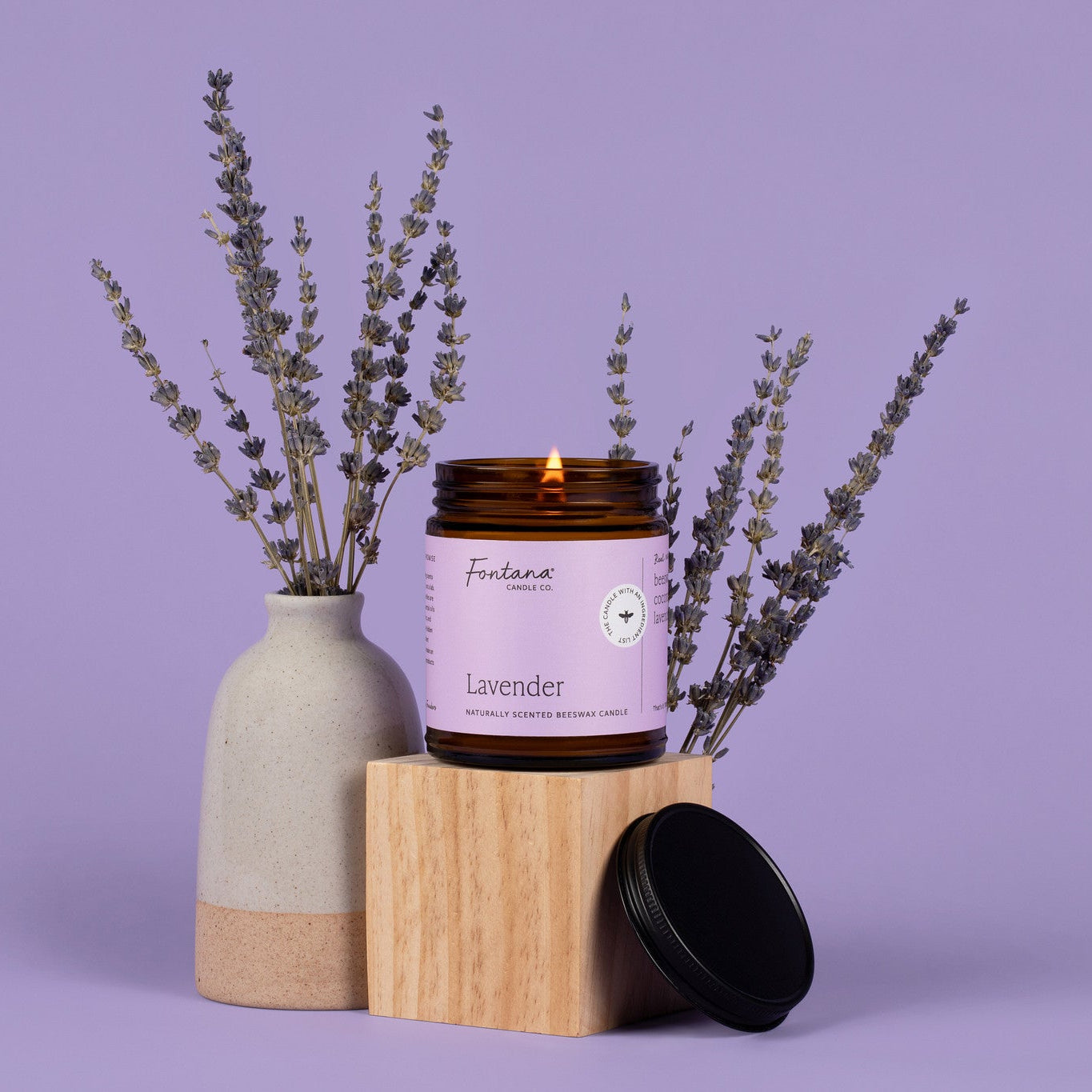Fontana Candle Co Lavender Jar Candle