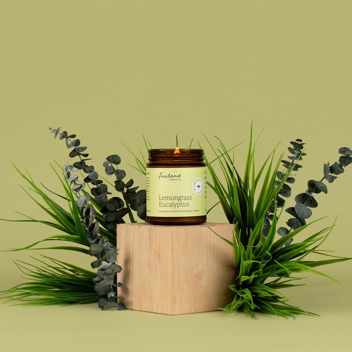 Fontana Candle Co Lemongrass Eucalyptus Jar Candle