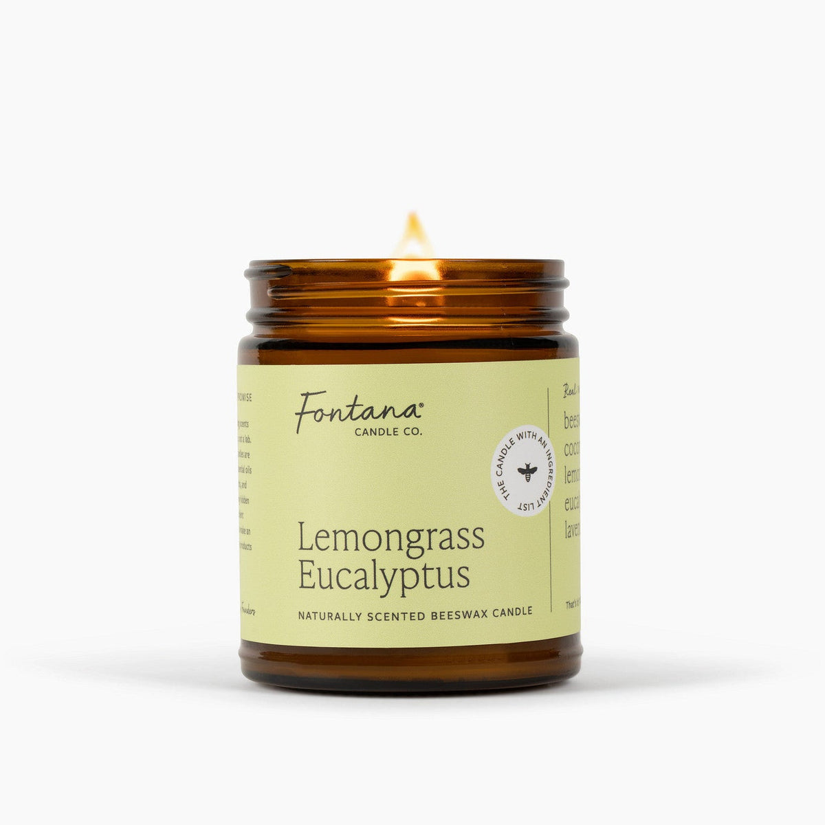 Fontana Candle Co Lemongrass Eucalyptus Jar Candle