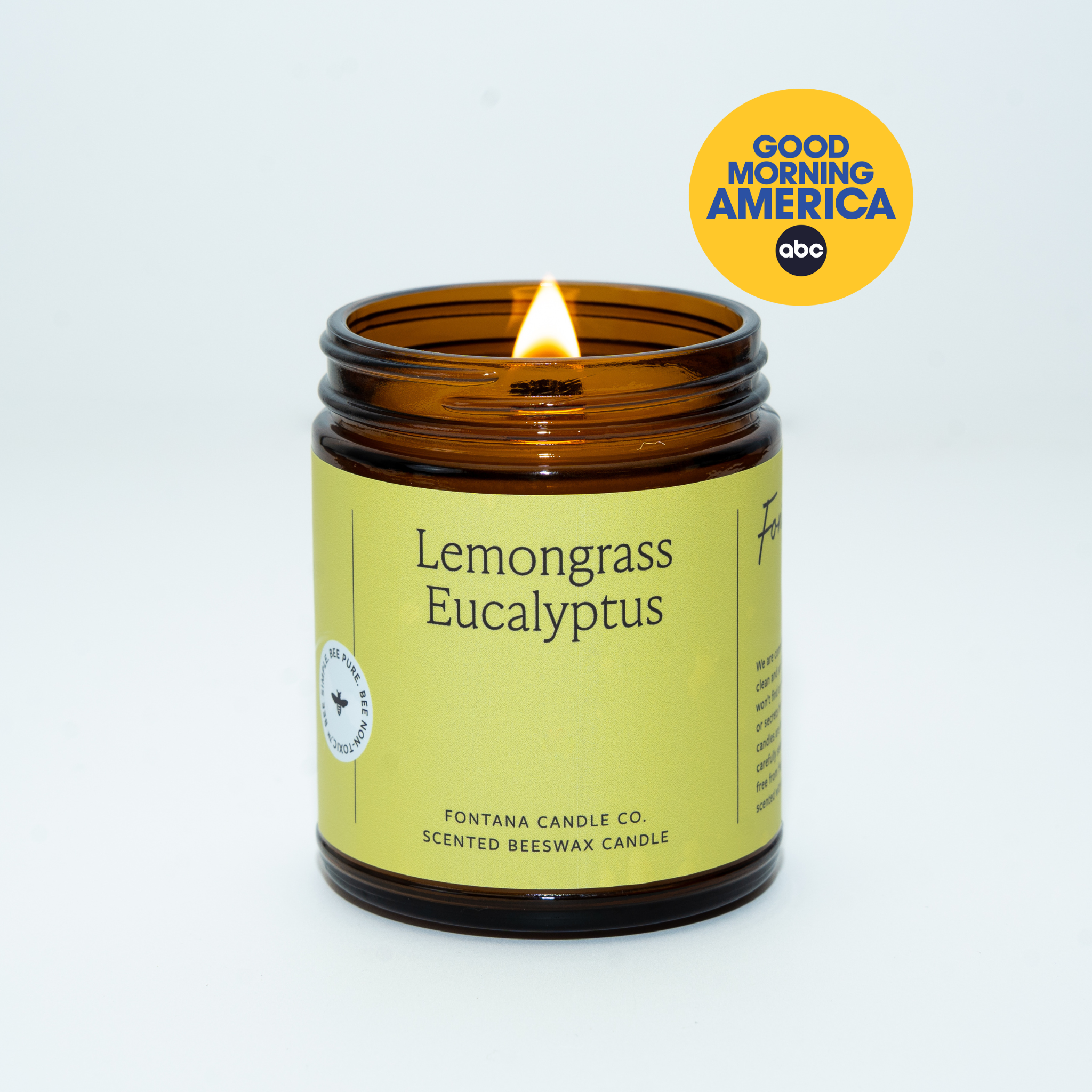Fontana Candle Co Lemongrass Eucalyptus Jar Candle