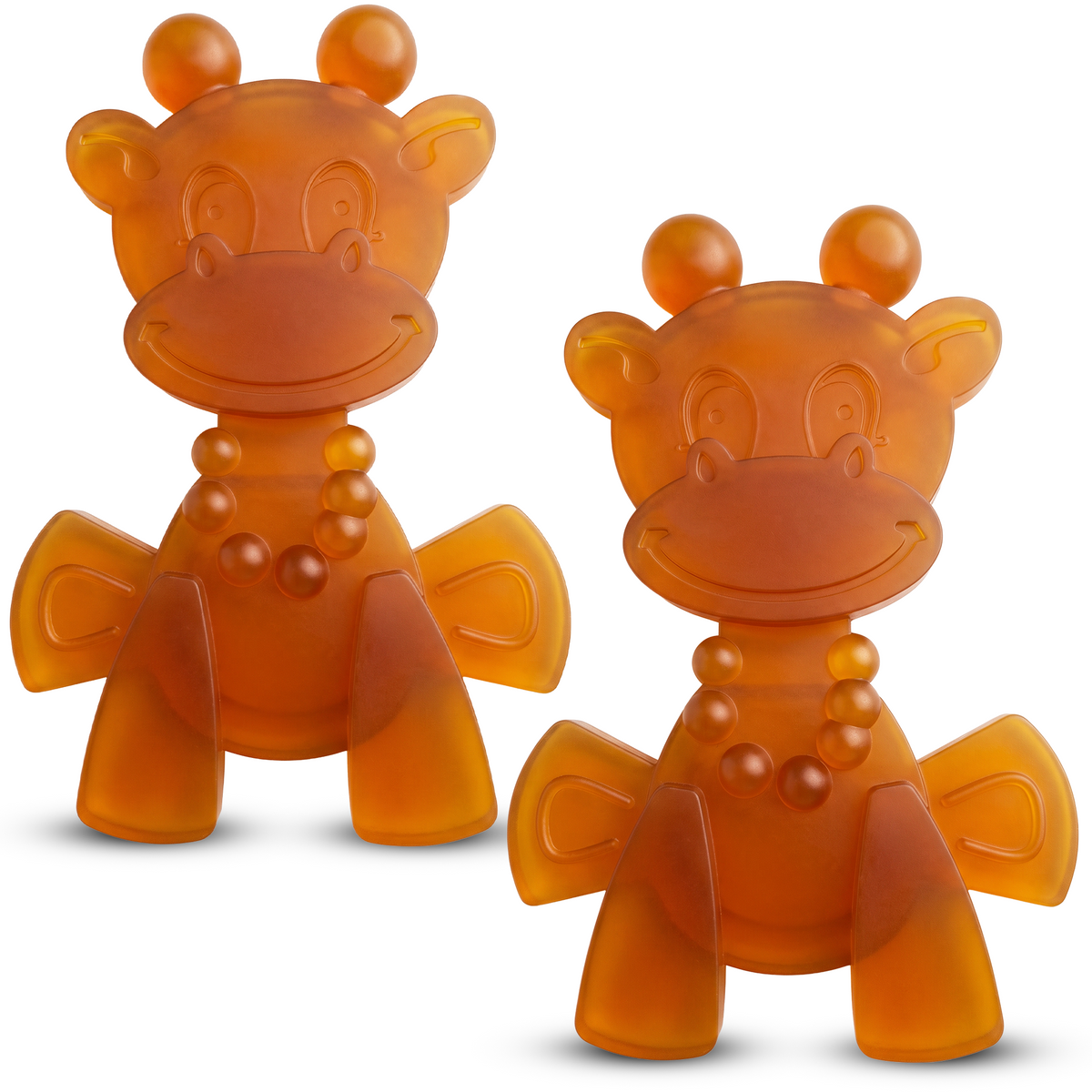 Bambeado The Little Bamber - Natural Rubber & Baltic Amber Teething Toy