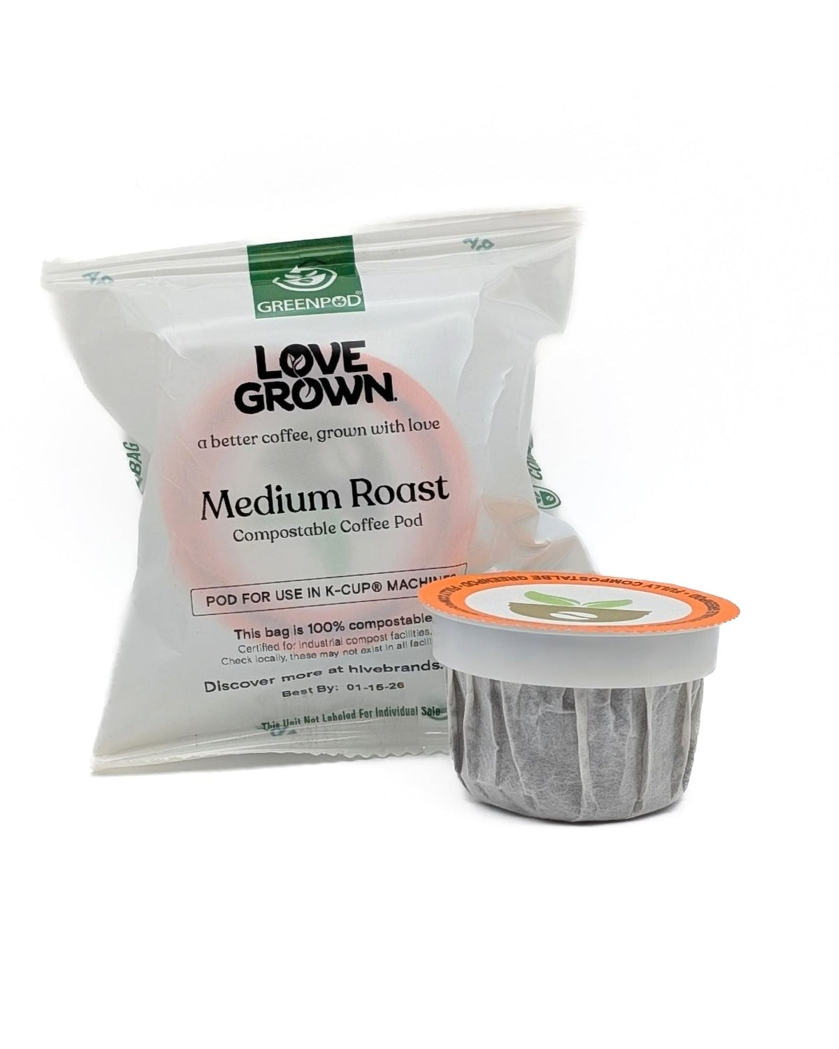 Love Grown Dark Roast Compostable Coffee Pods