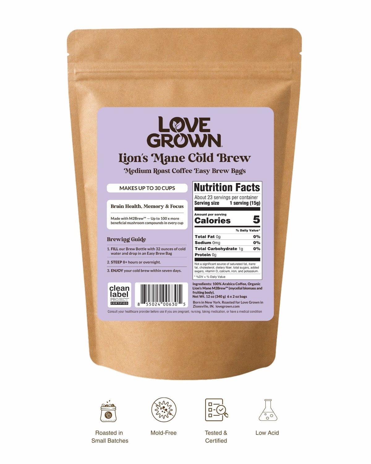 Love Grown Cold Brew Easy Brew Bags
